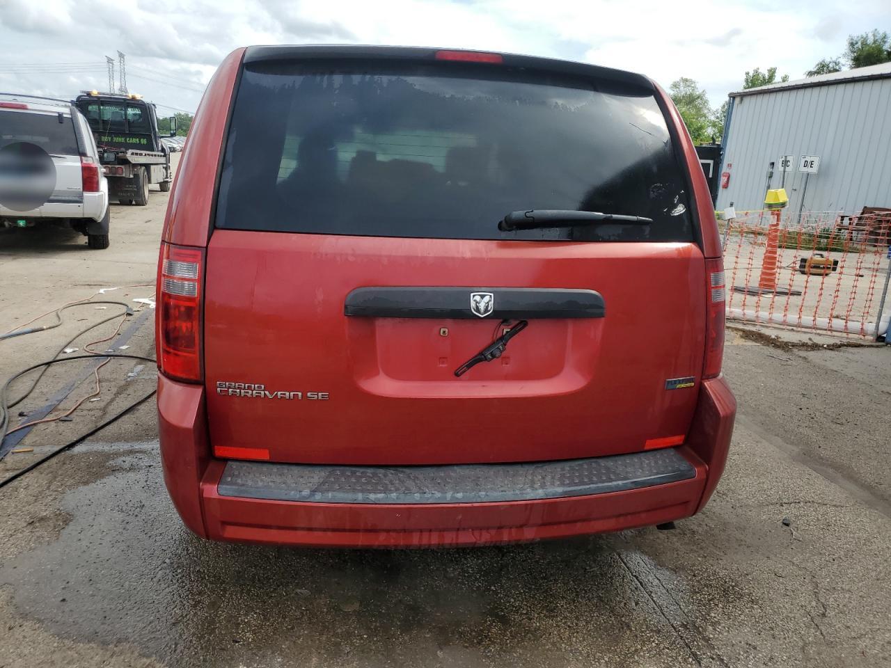 2008 Dodge Grand Caravan Se Red vin: 1D8HN44HX8B180004
