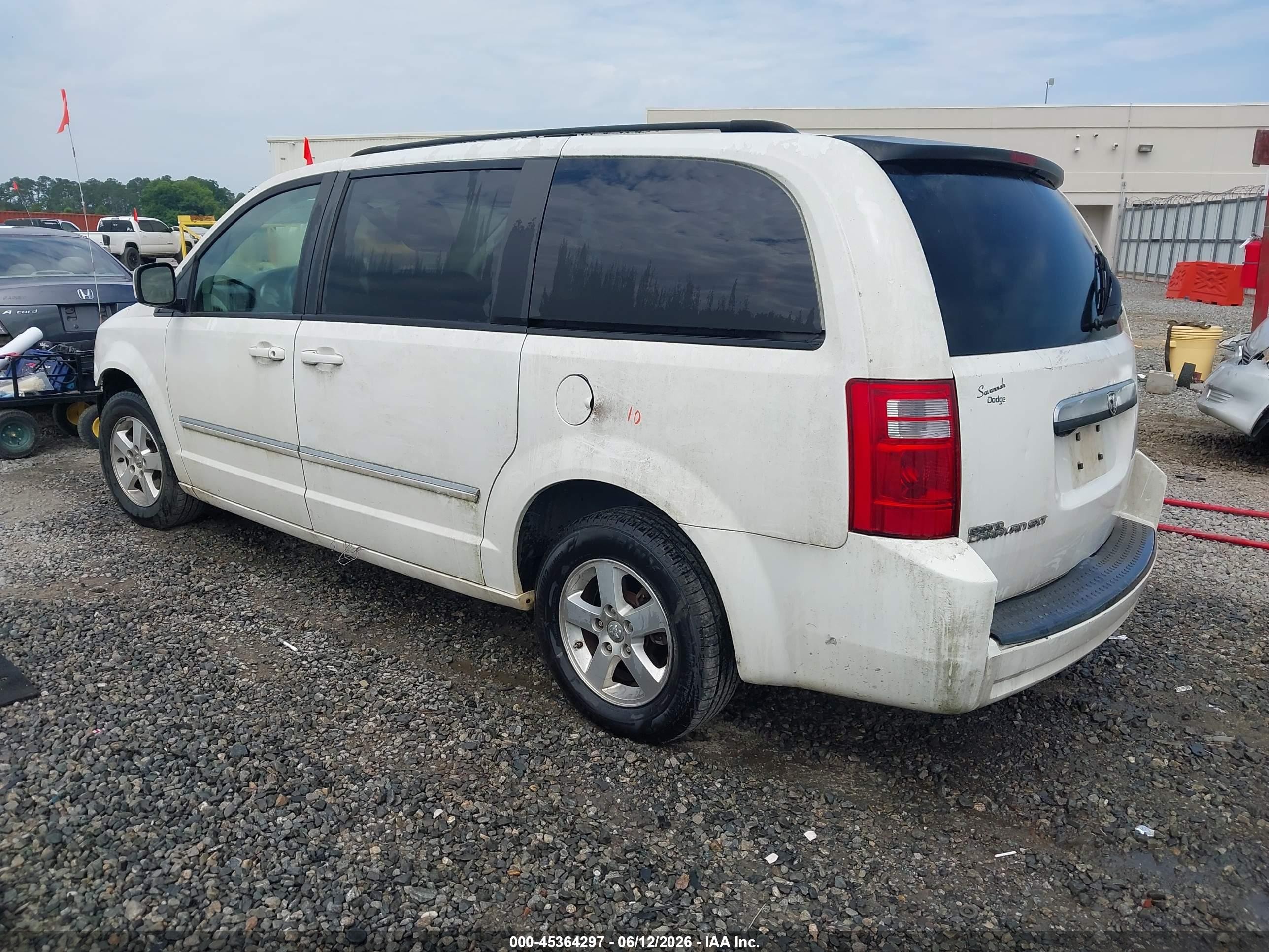 2008 Dodge Grand Caravan Sxt White vin: 1D8HN54P08B132508