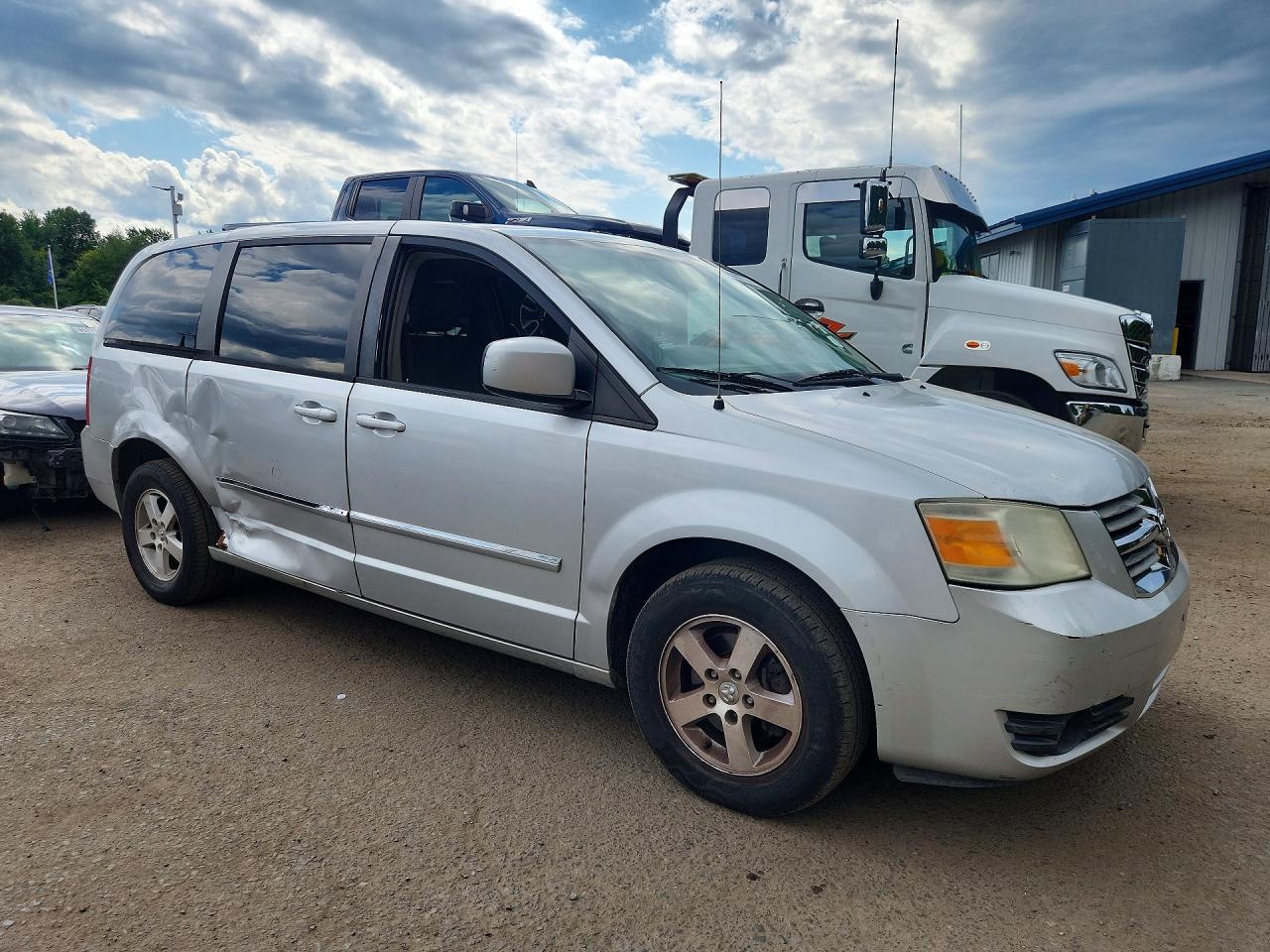 2008 Dodge Grand Caravan Sxt Silver vin: 1D8HN54P08B162334