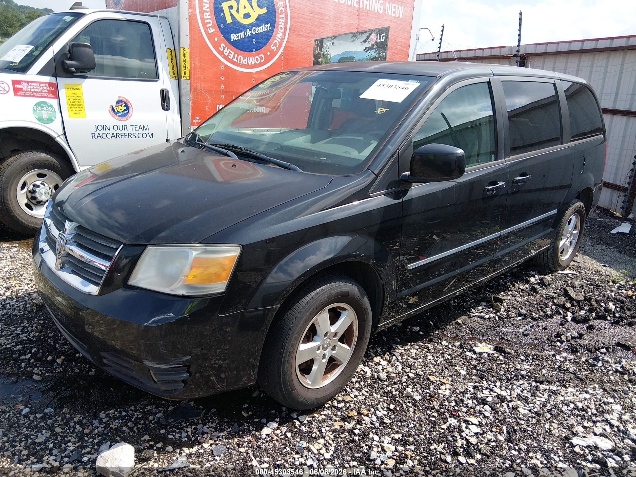2008 Dodge Grand Caravan Sxt Black vin: 1D8HN54P08B162348