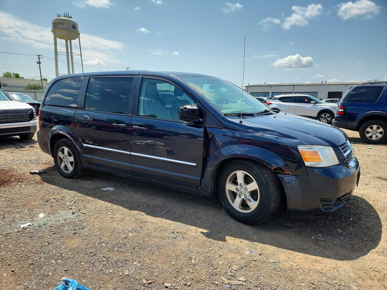 2008 Dodge Grand Caravan Sxt Blue vin: 1D8HN54P08B168635
