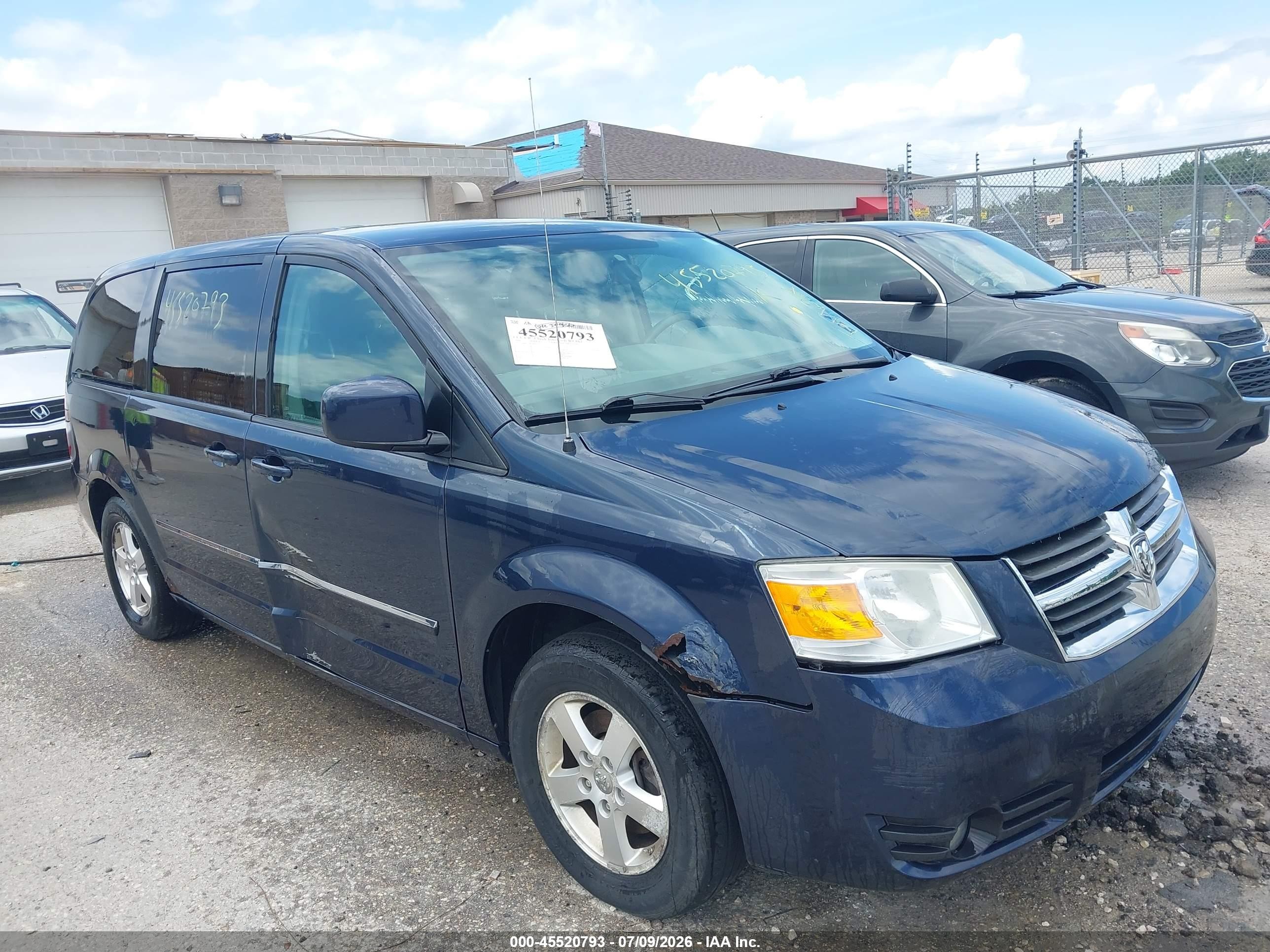 2008 Dodge Grand Caravan Sxt Синий vin: 1D8HN54P18B103258