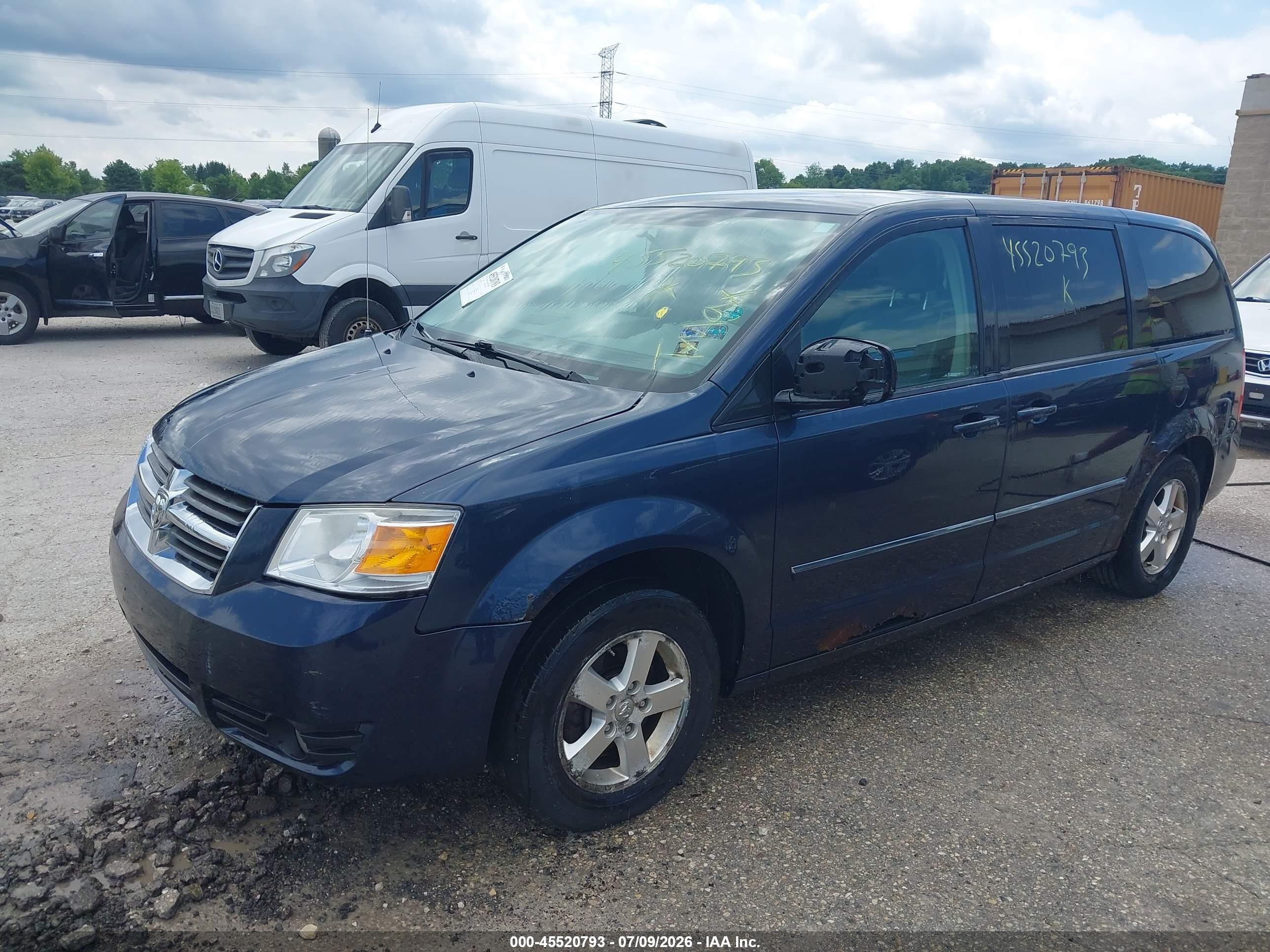 2008 Dodge Grand Caravan Sxt Синий vin: 1D8HN54P18B103258