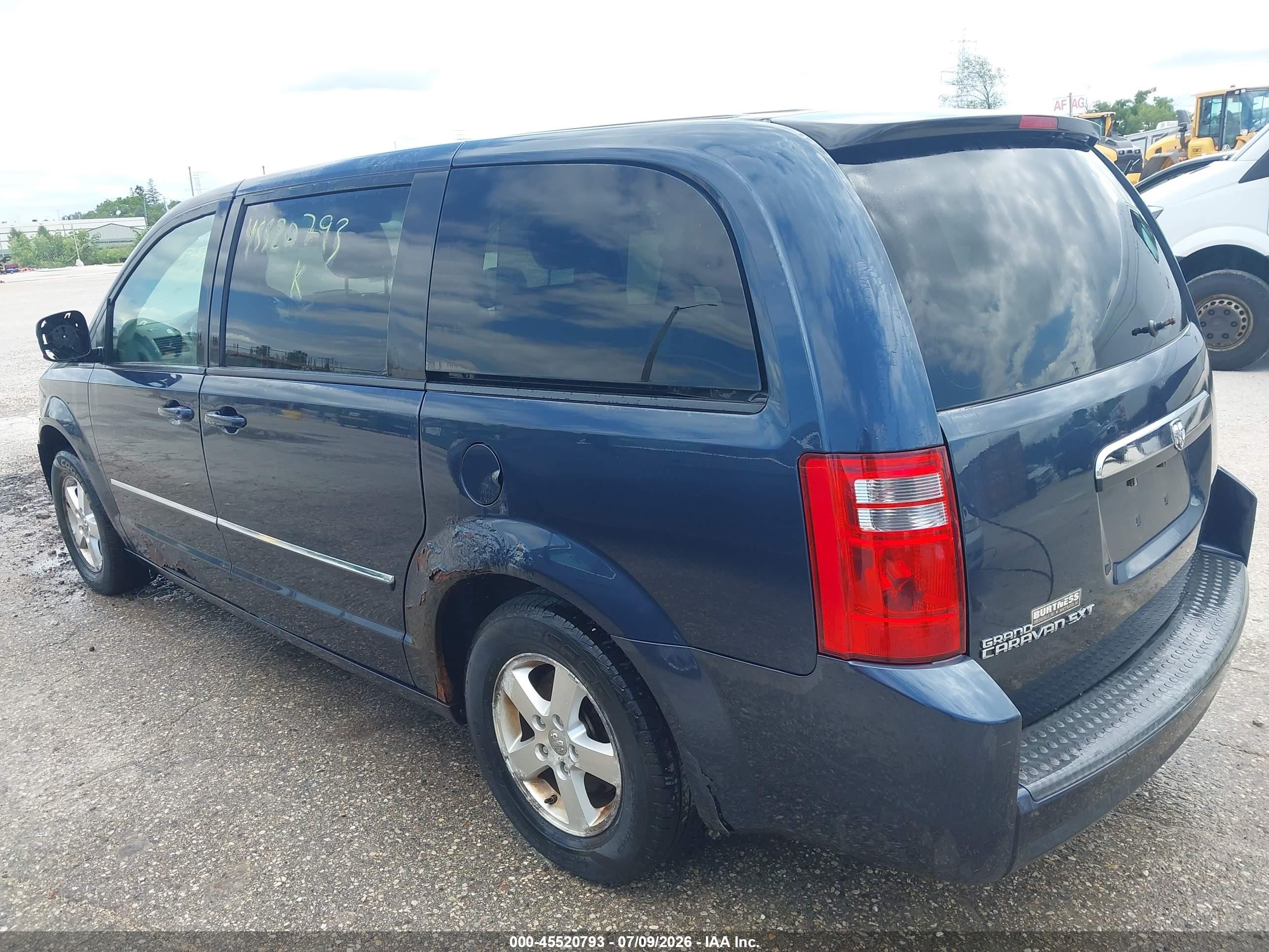 2008 Dodge Grand Caravan Sxt Синий vin: 1D8HN54P18B103258