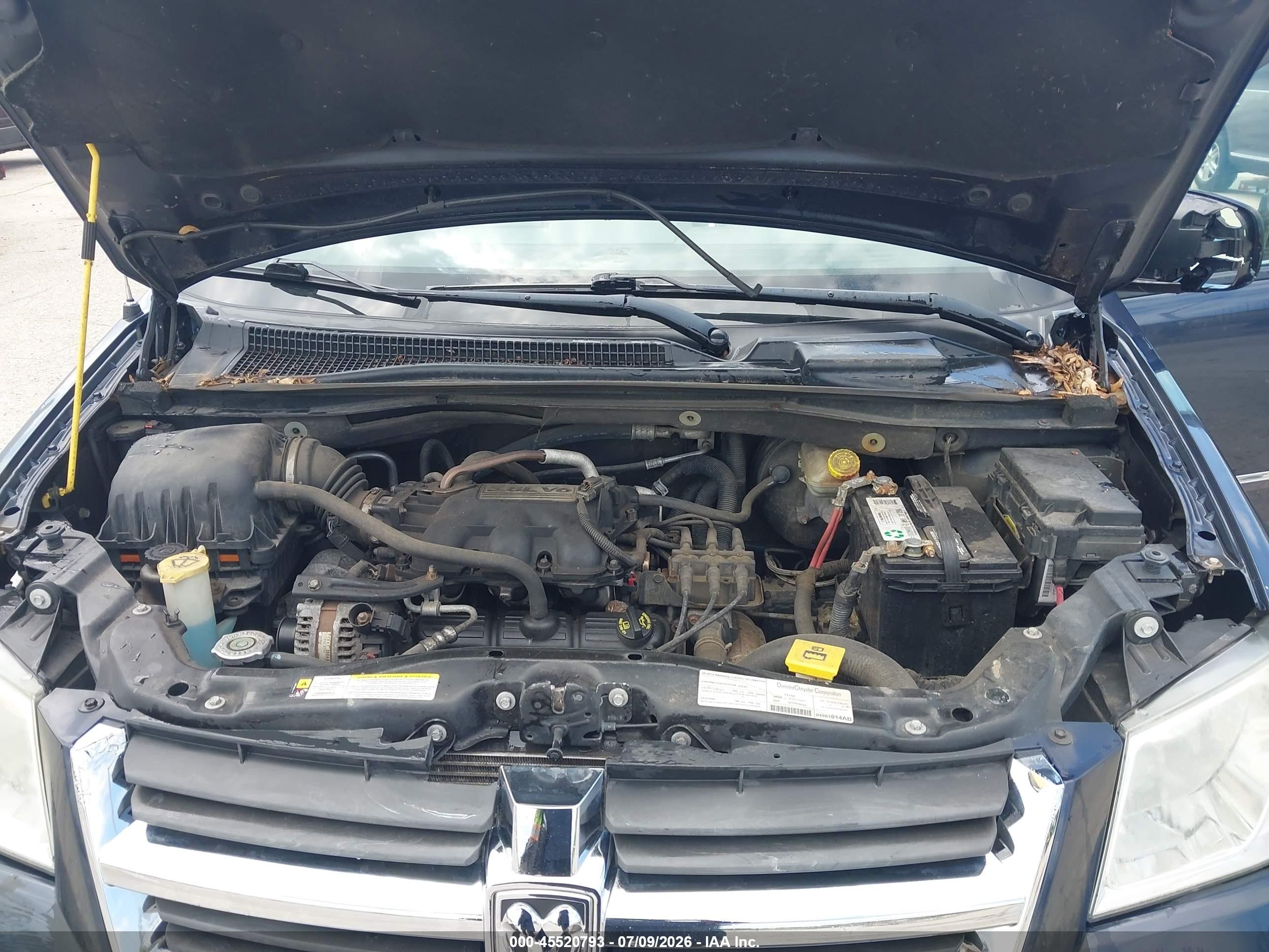 2008 Dodge Grand Caravan Sxt Синий vin: 1D8HN54P18B103258