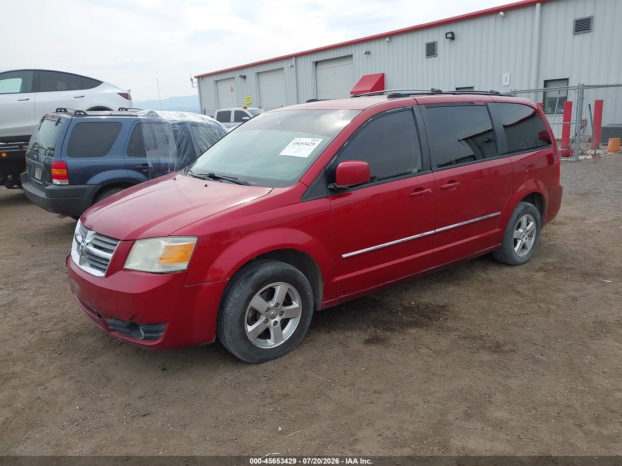 2008 Dodge Grand Caravan Sxt Красный vin: 1D8HN54P18B140441