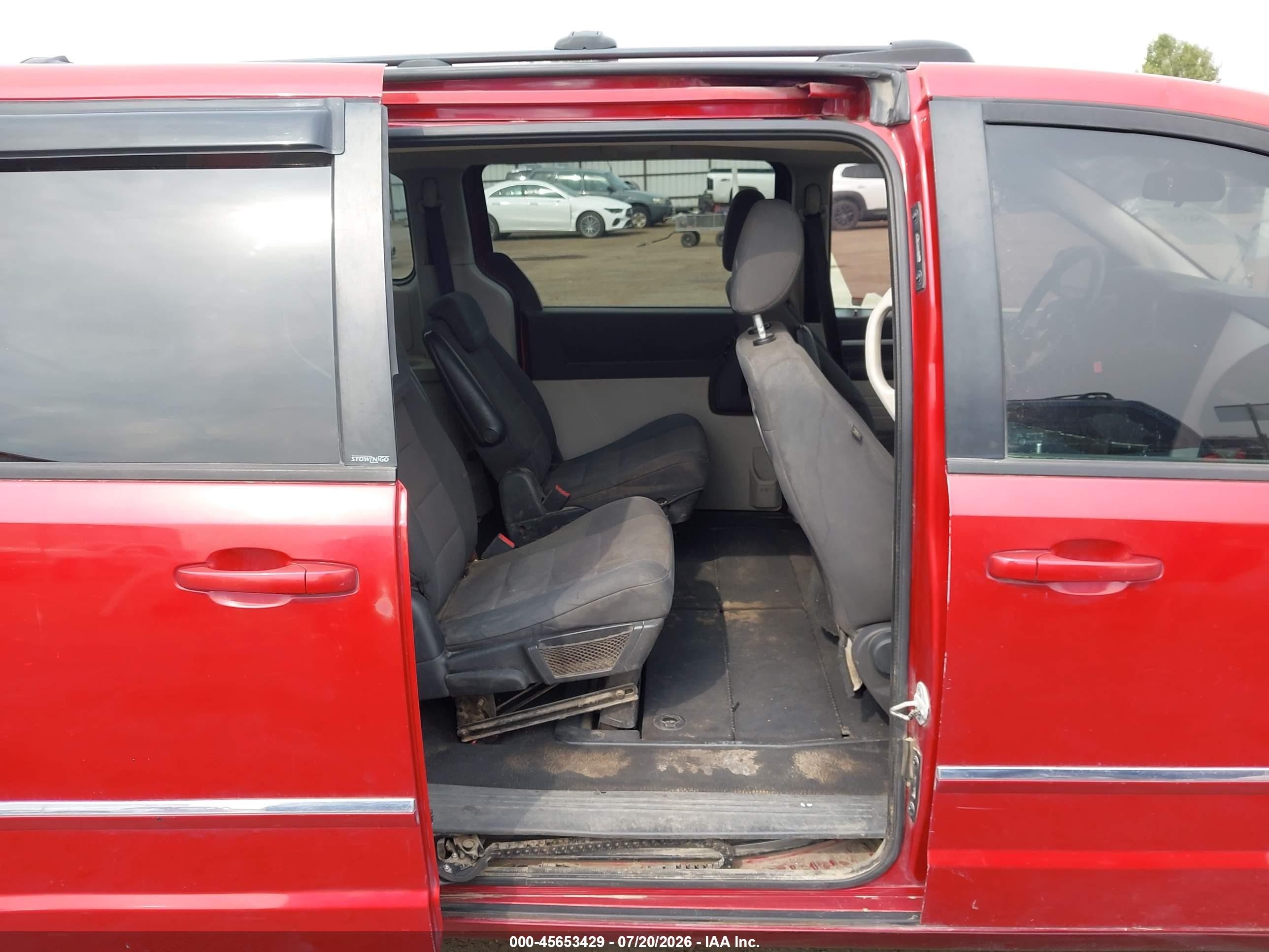 2008 Dodge Grand Caravan Sxt Красный vin: 1D8HN54P18B140441