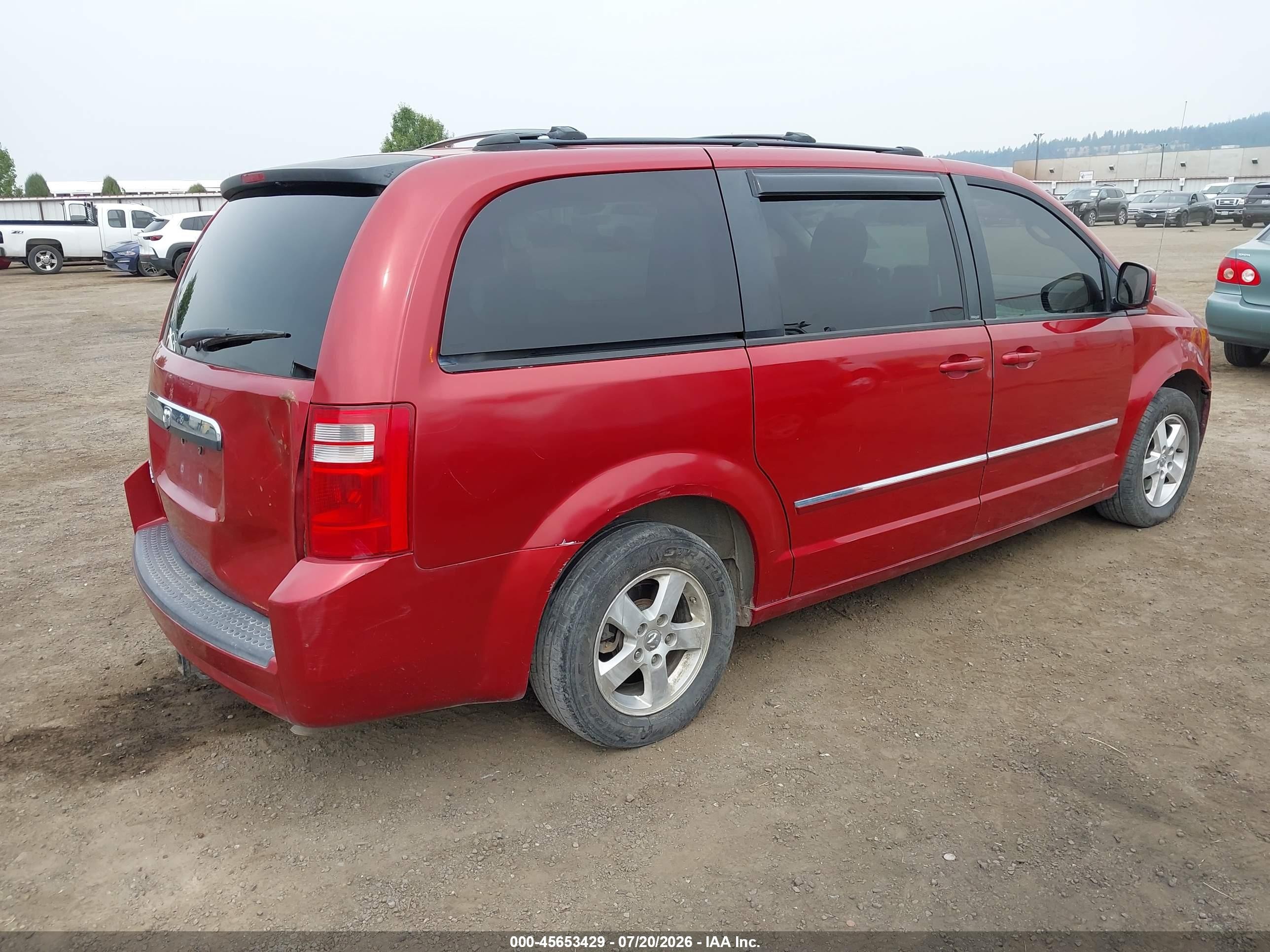 2008 Dodge Grand Caravan Sxt Красный vin: 1D8HN54P18B140441