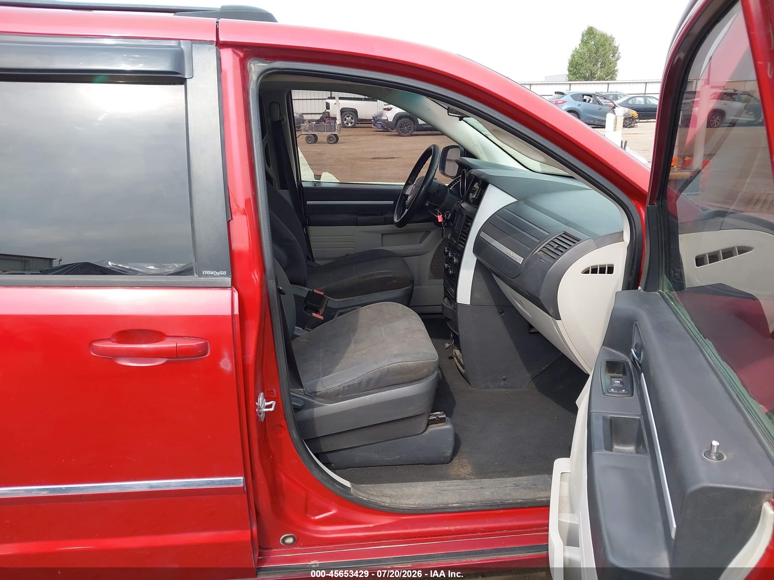 2008 Dodge Grand Caravan Sxt Красный vin: 1D8HN54P18B140441