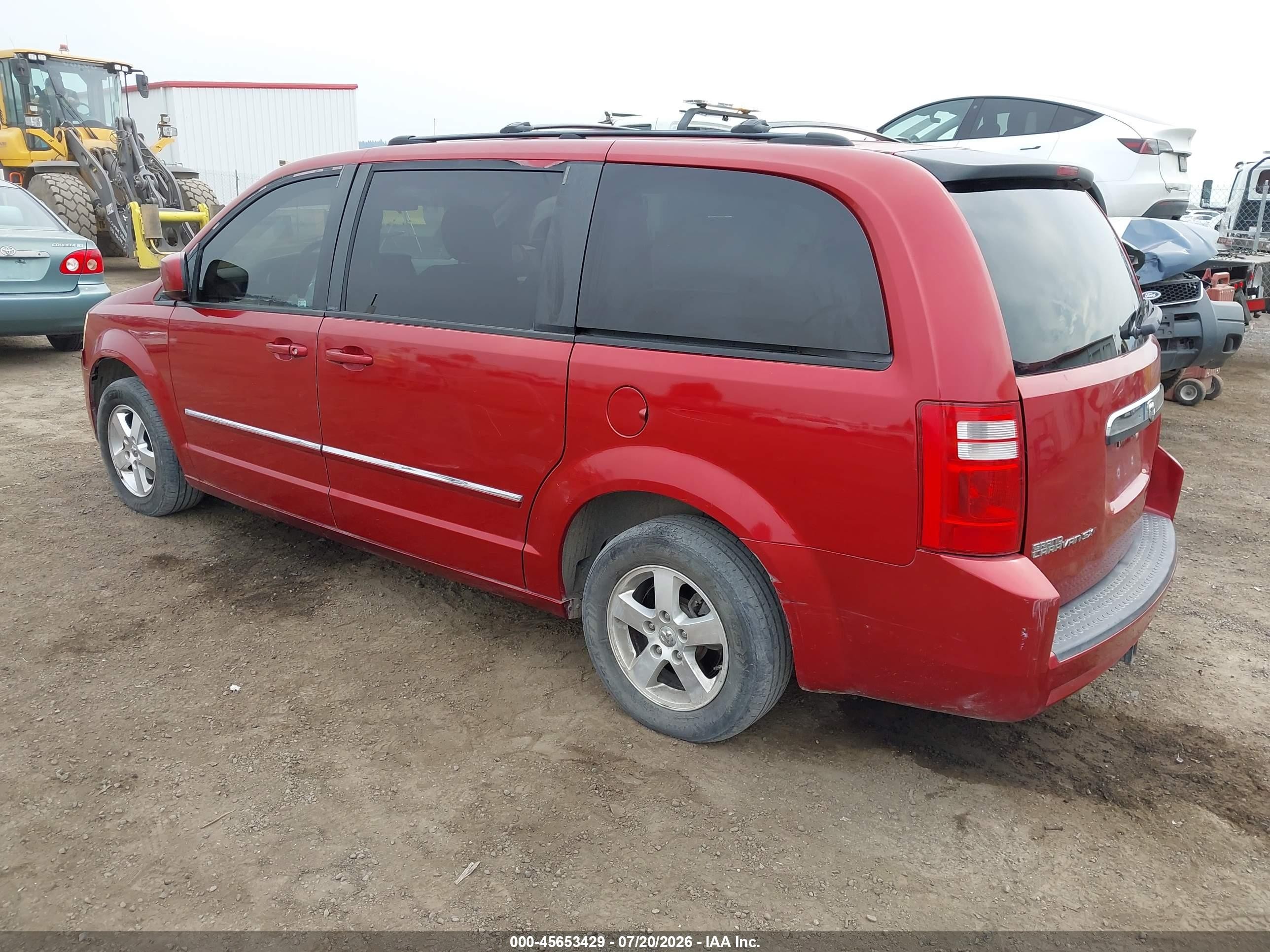 2008 Dodge Grand Caravan Sxt Красный vin: 1D8HN54P18B140441