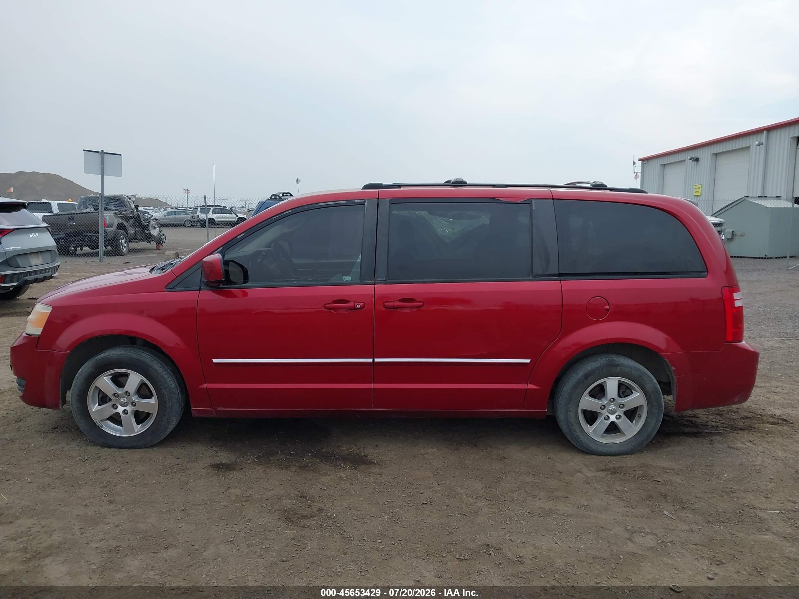 2008 Dodge Grand Caravan Sxt Красный vin: 1D8HN54P18B140441