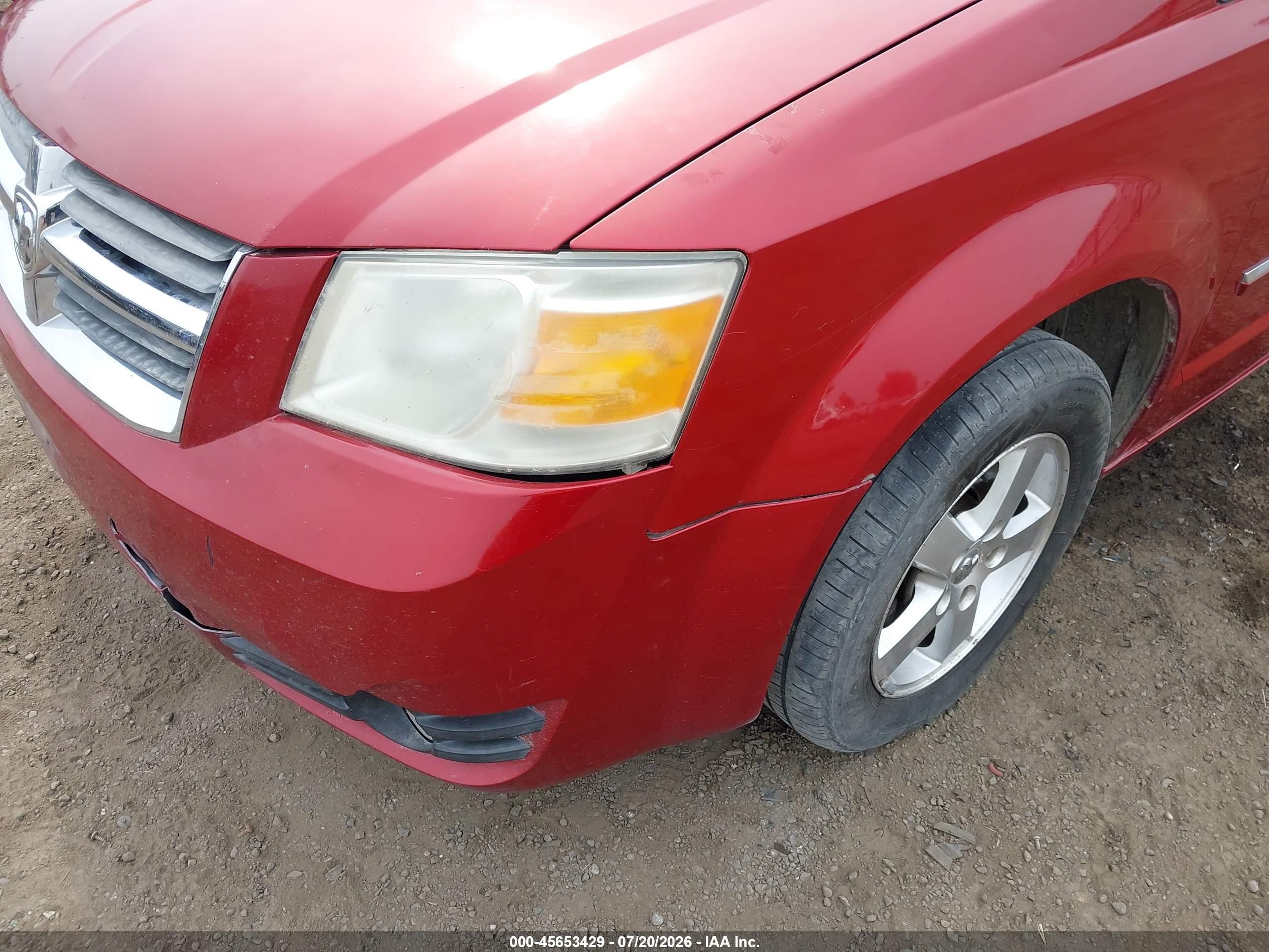 2008 Dodge Grand Caravan Sxt Красный vin: 1D8HN54P18B140441