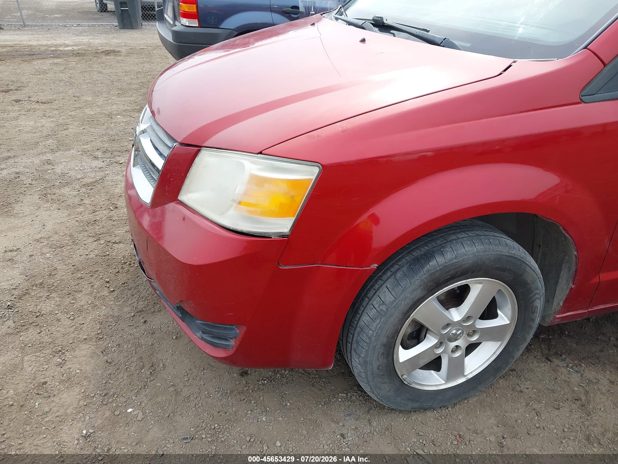2008 Dodge Grand Caravan Sxt Красный vin: 1D8HN54P18B140441