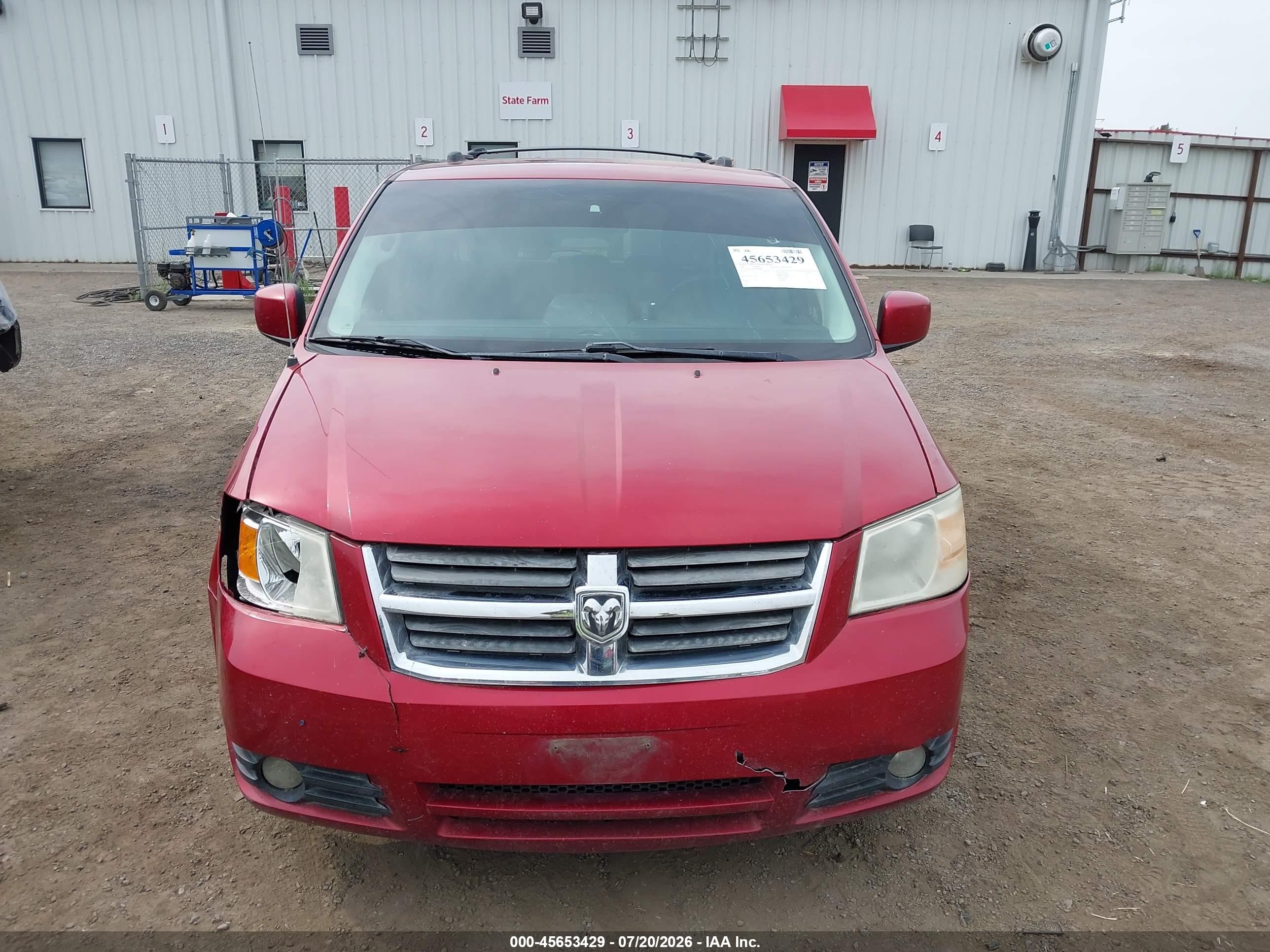 2008 Dodge Grand Caravan Sxt Красный vin: 1D8HN54P18B140441