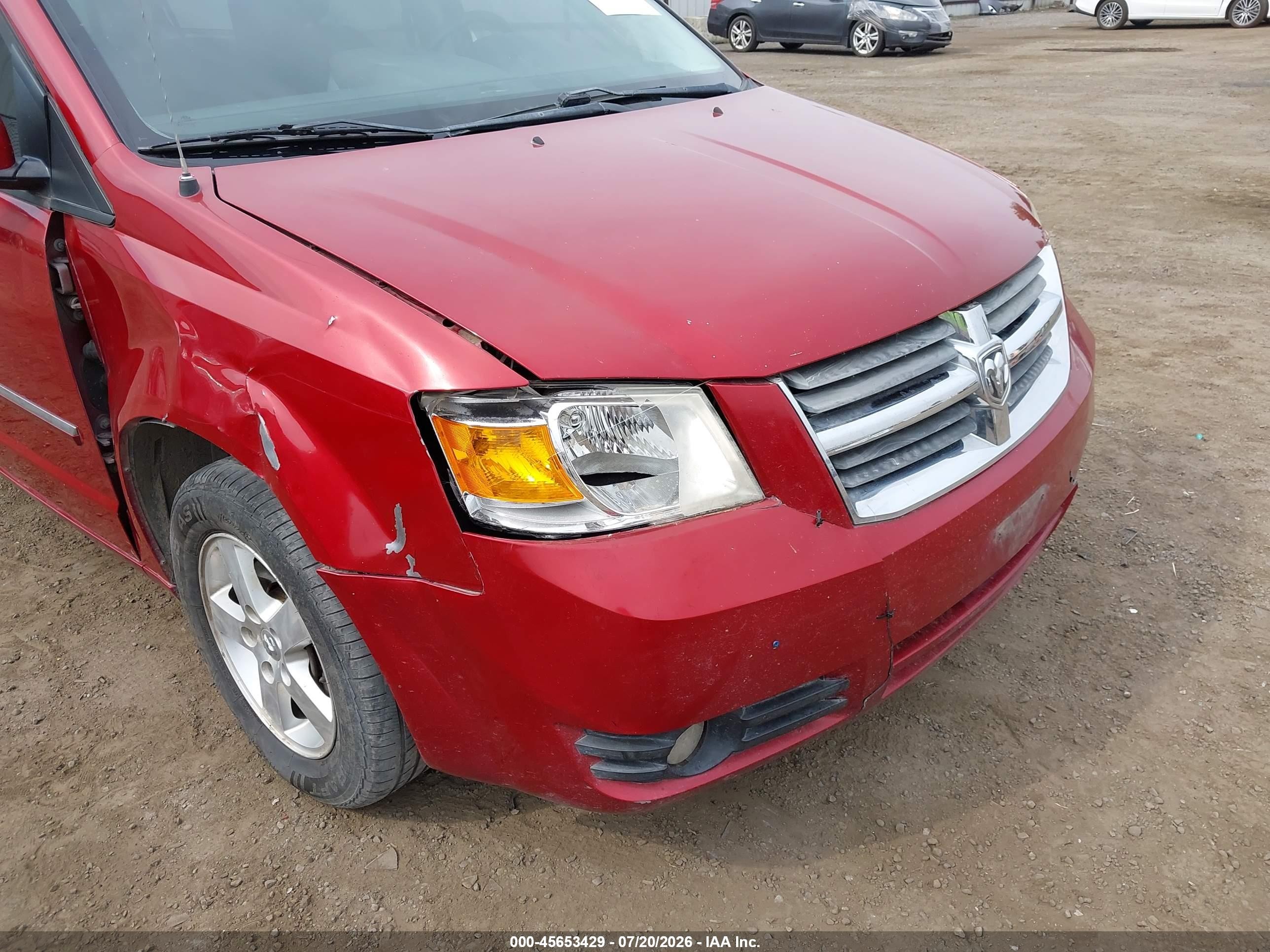 2008 Dodge Grand Caravan Sxt Красный vin: 1D8HN54P18B140441