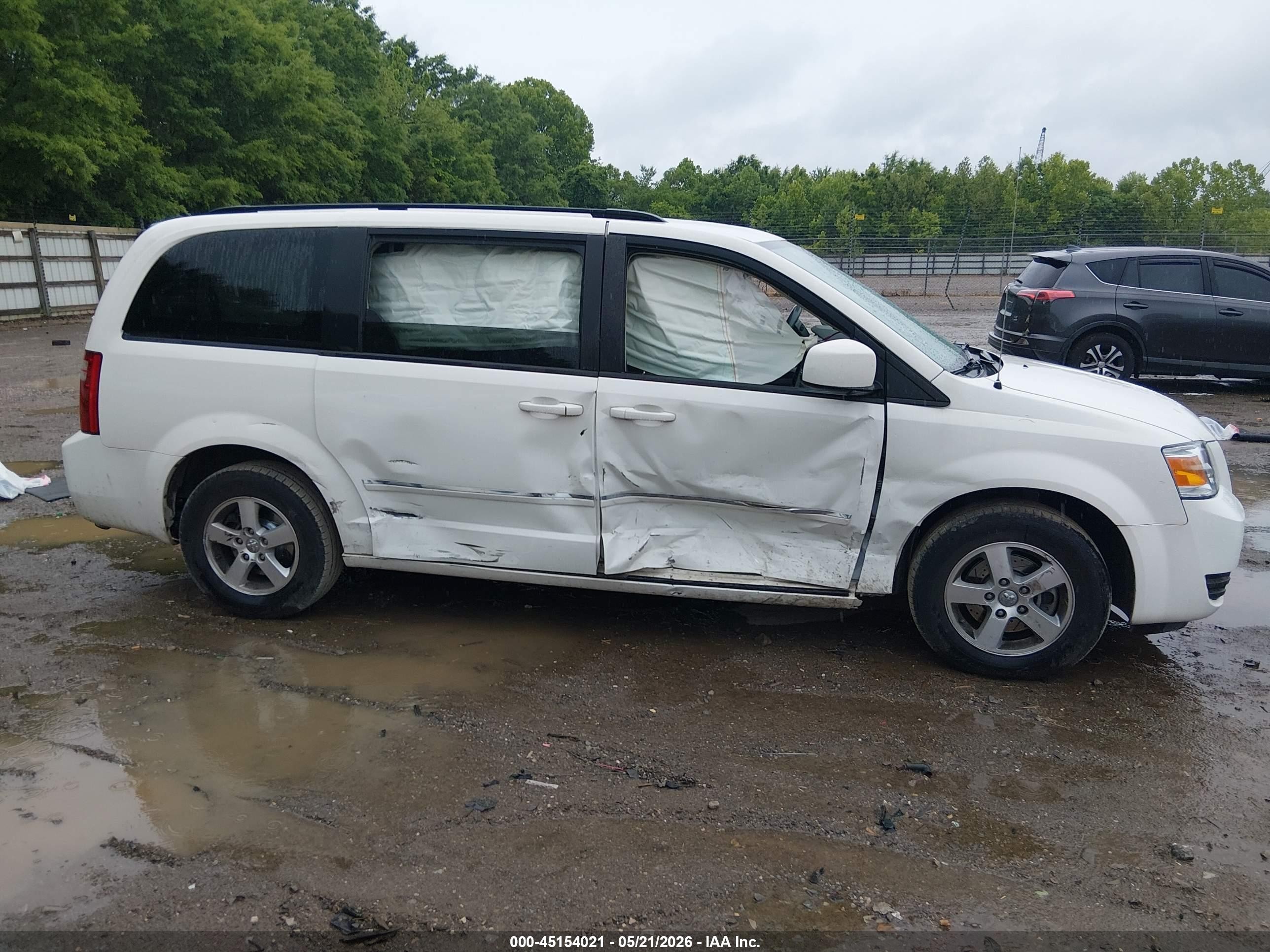2008 Dodge Grand Caravan Sxt Белый vin: 1D8HN54P18B173696