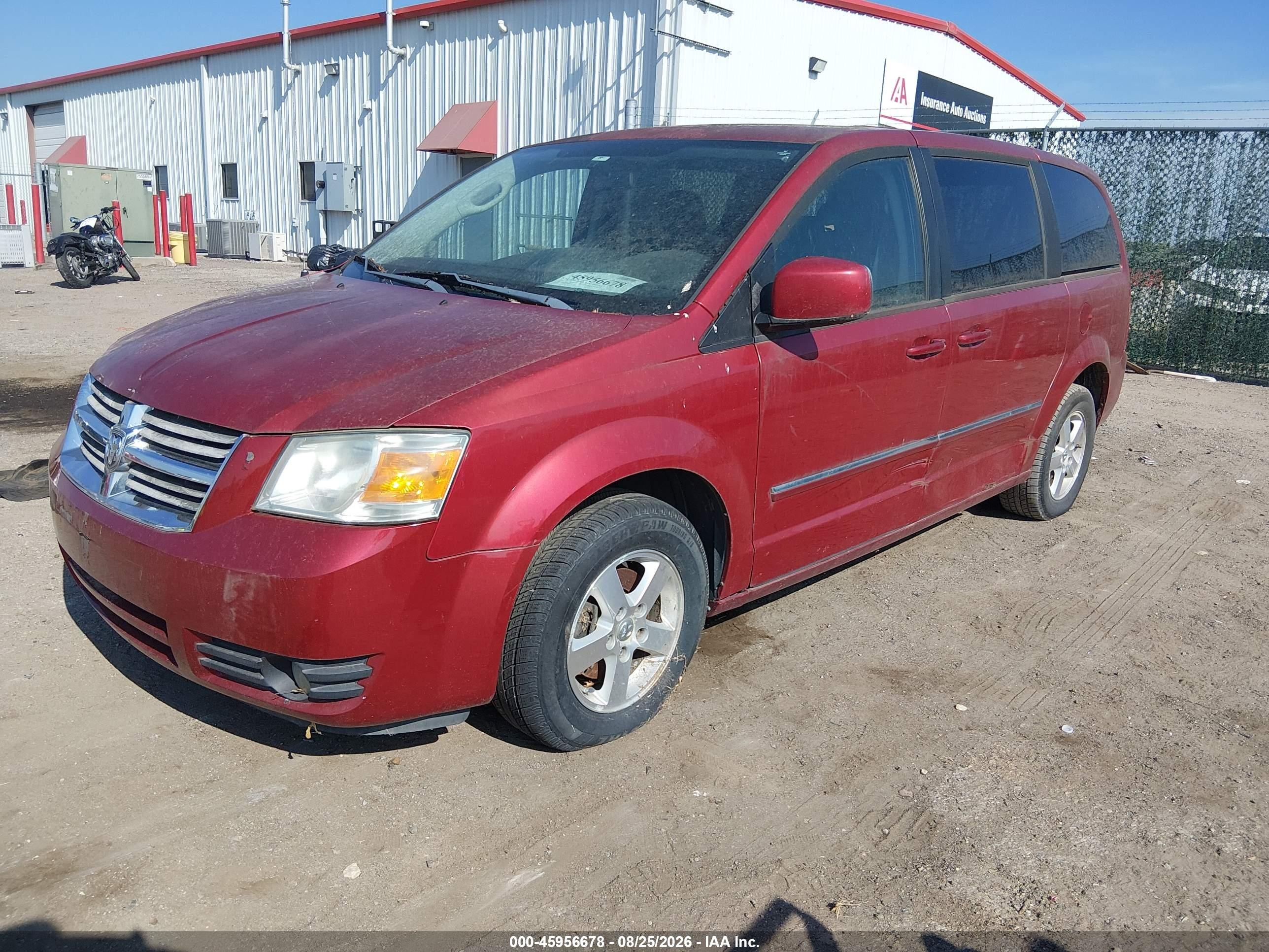 2008 Dodge Grand Caravan Sxt Красный vin: 1D8HN54P18B175478