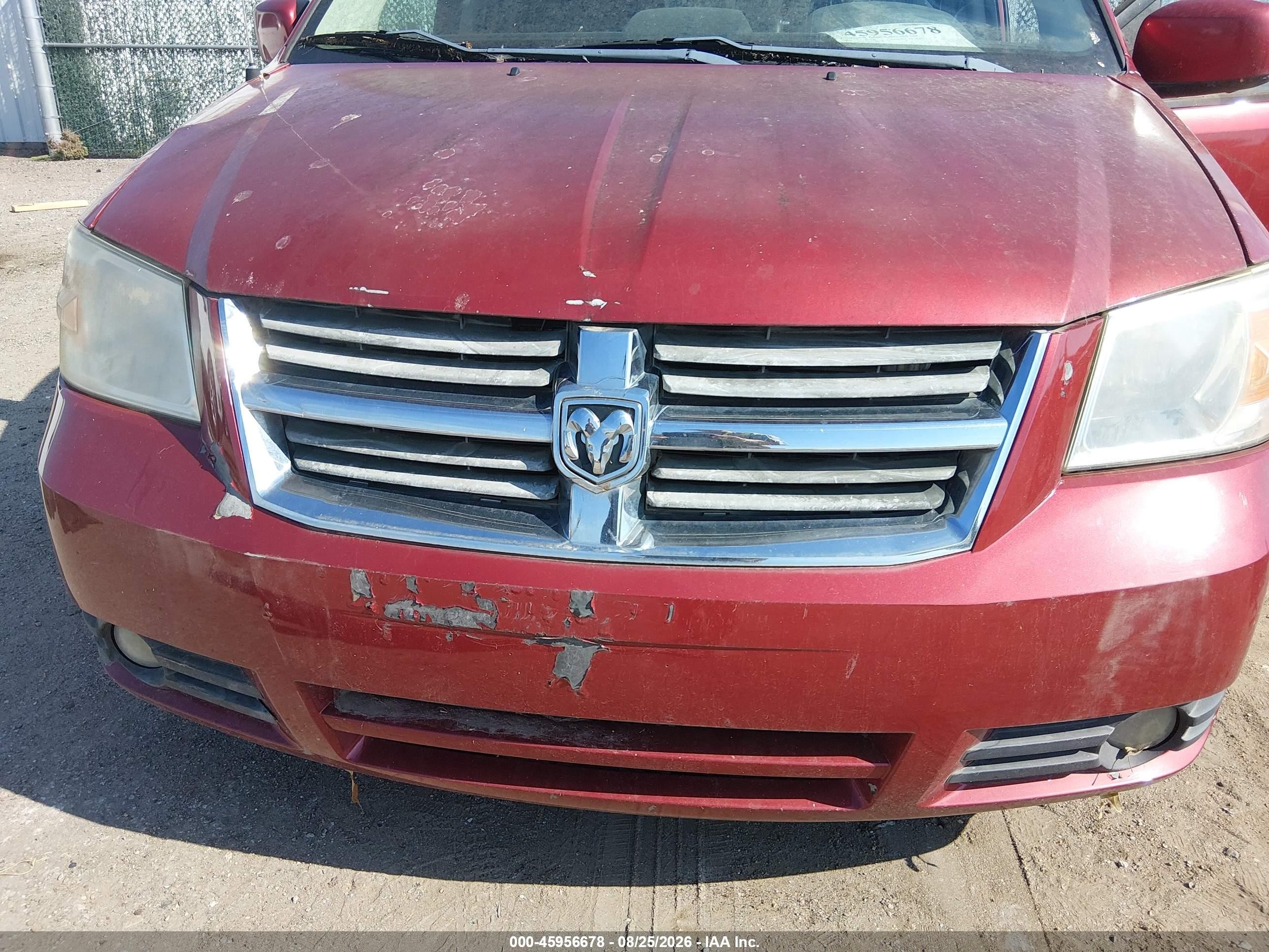 2008 Dodge Grand Caravan Sxt Красный vin: 1D8HN54P18B175478
