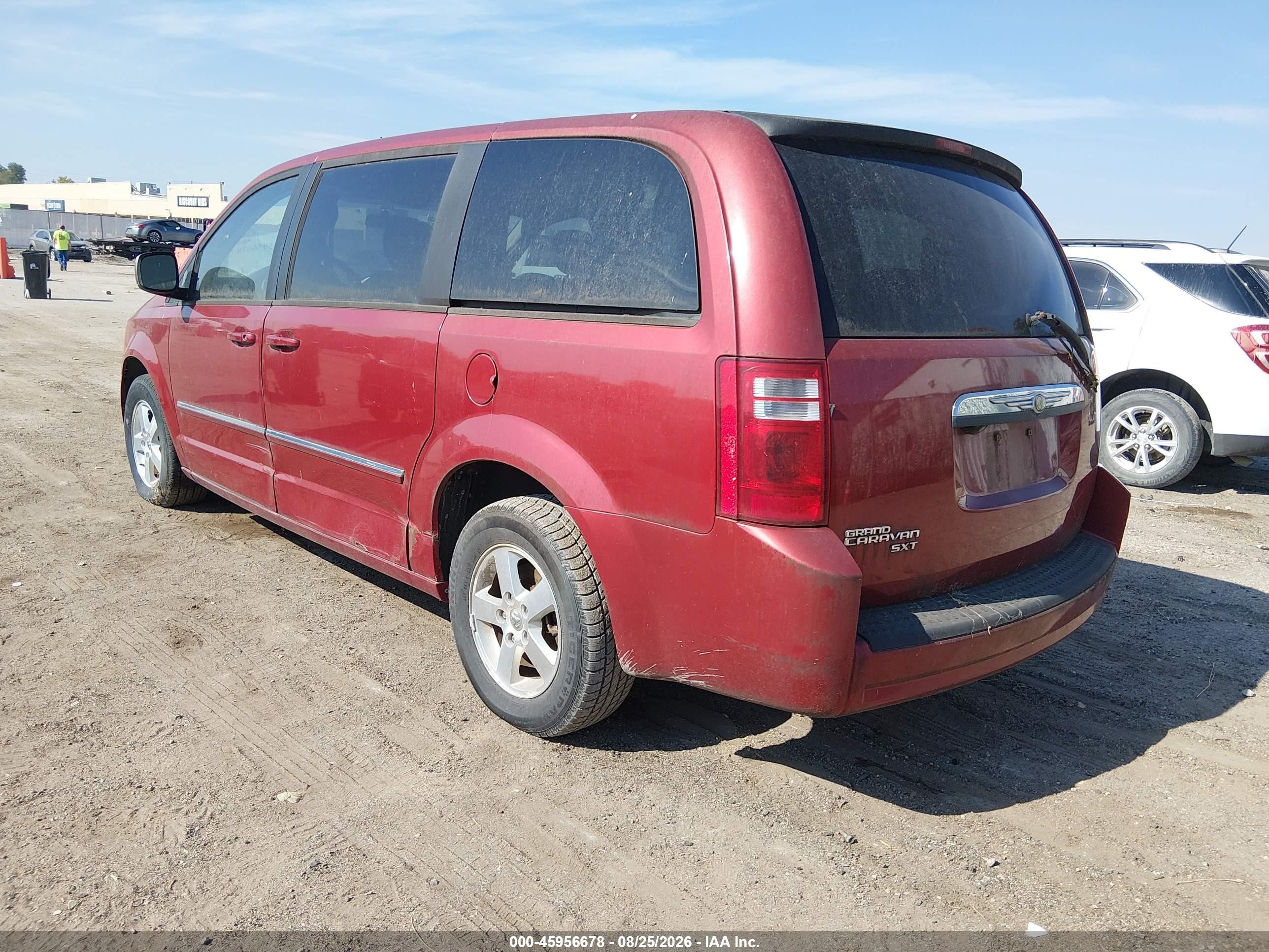 2008 Dodge Grand Caravan Sxt Красный vin: 1D8HN54P18B175478