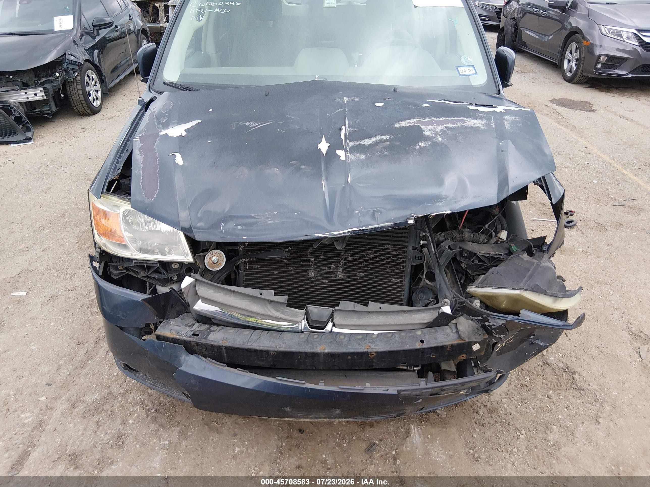 2008 Dodge Grand Caravan Sxt Blue vin: 1D8HN54P28B105875