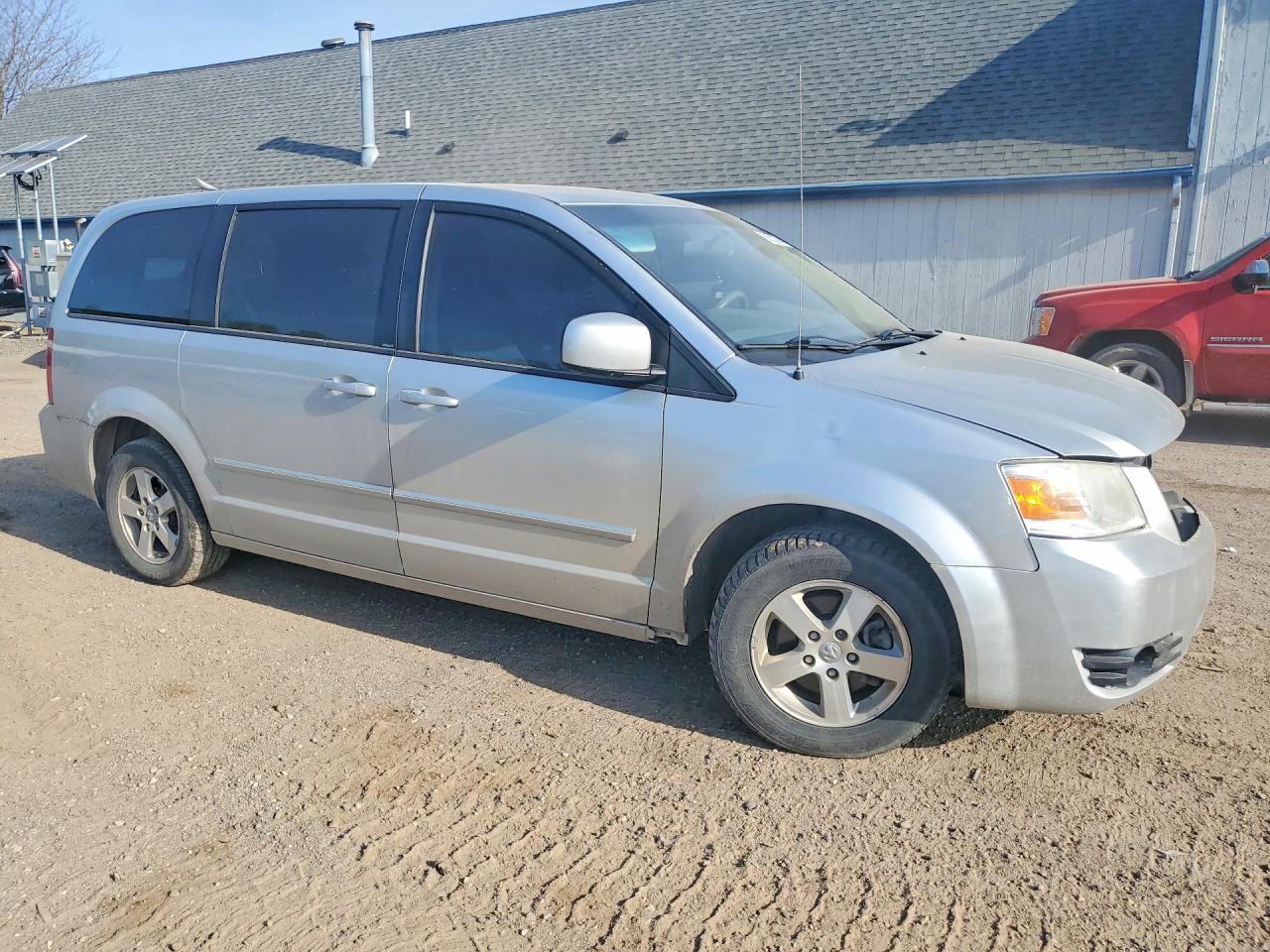 2008 Dodge Grand Caravan Sxt Silver vin: 1D8HN54P28B123535