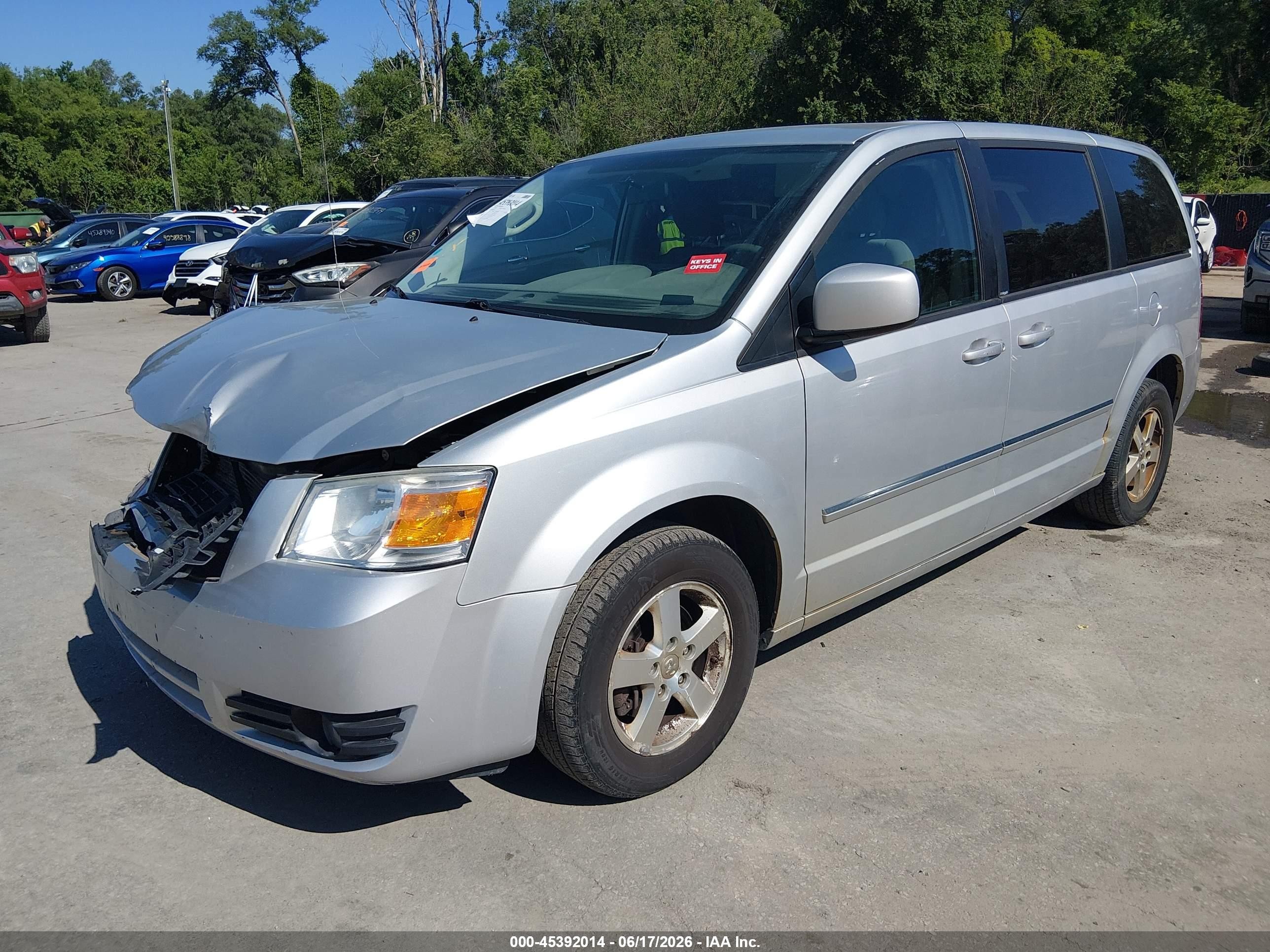 2008 Dodge Grand Caravan Sxt Silver vin: 1D8HN54P38B104024
