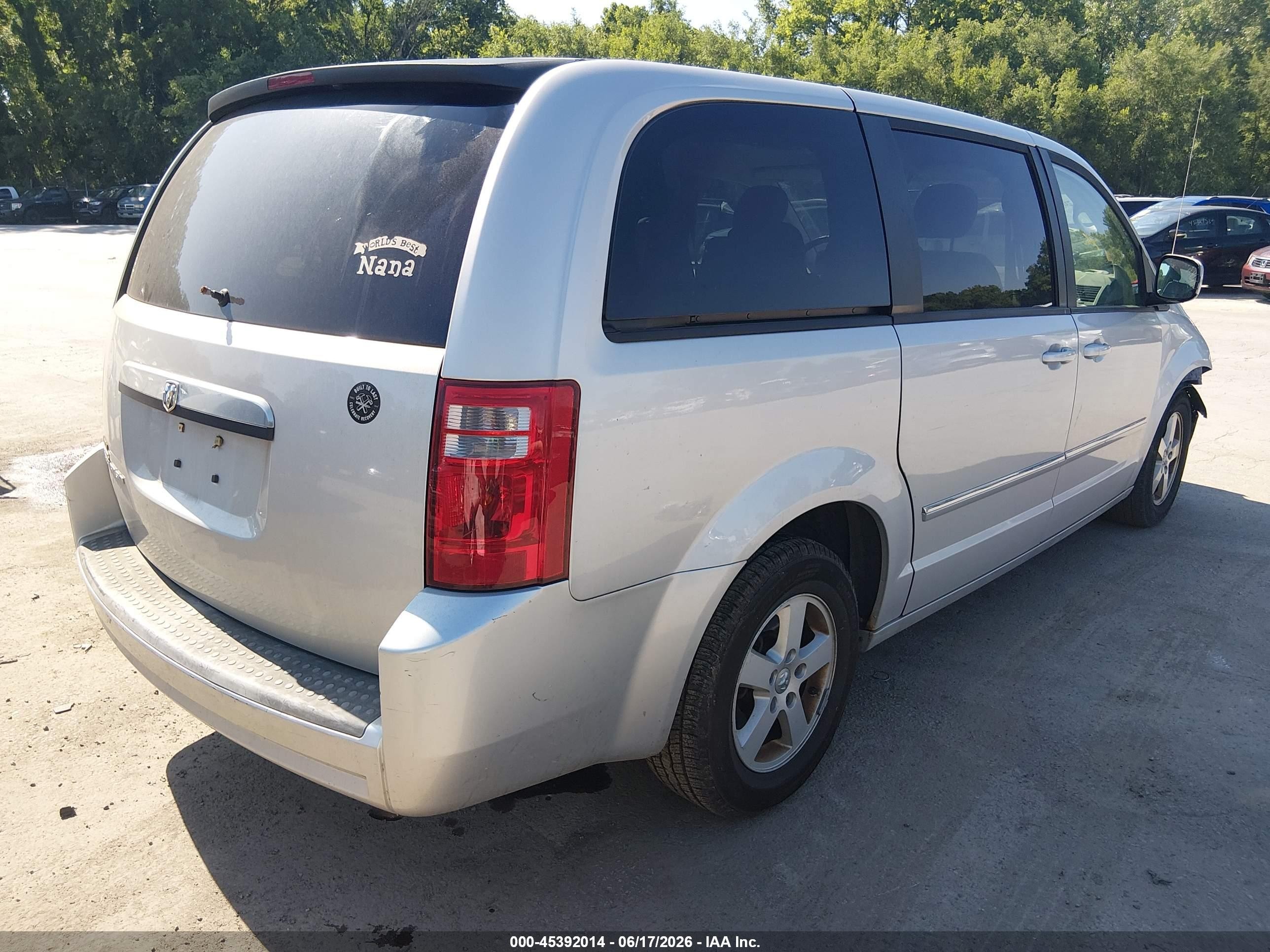 2008 Dodge Grand Caravan Sxt Silver vin: 1D8HN54P38B104024