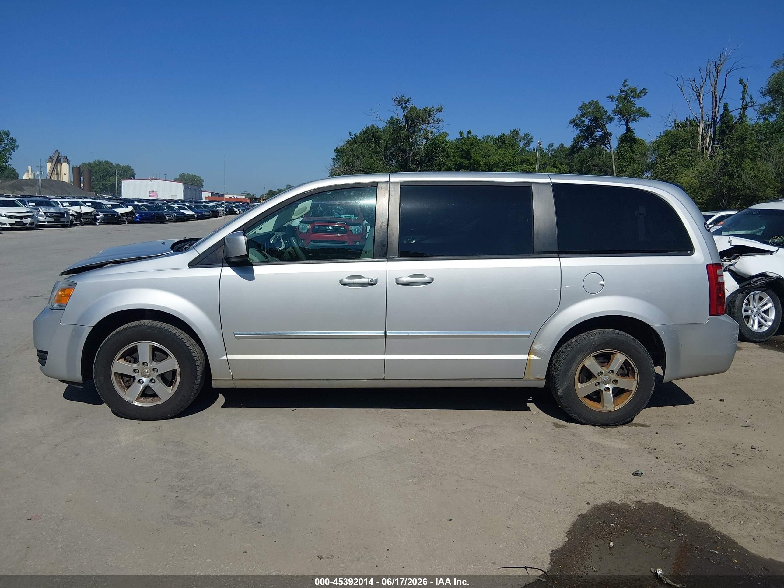 2008 Dodge Grand Caravan Sxt Silver vin: 1D8HN54P38B104024