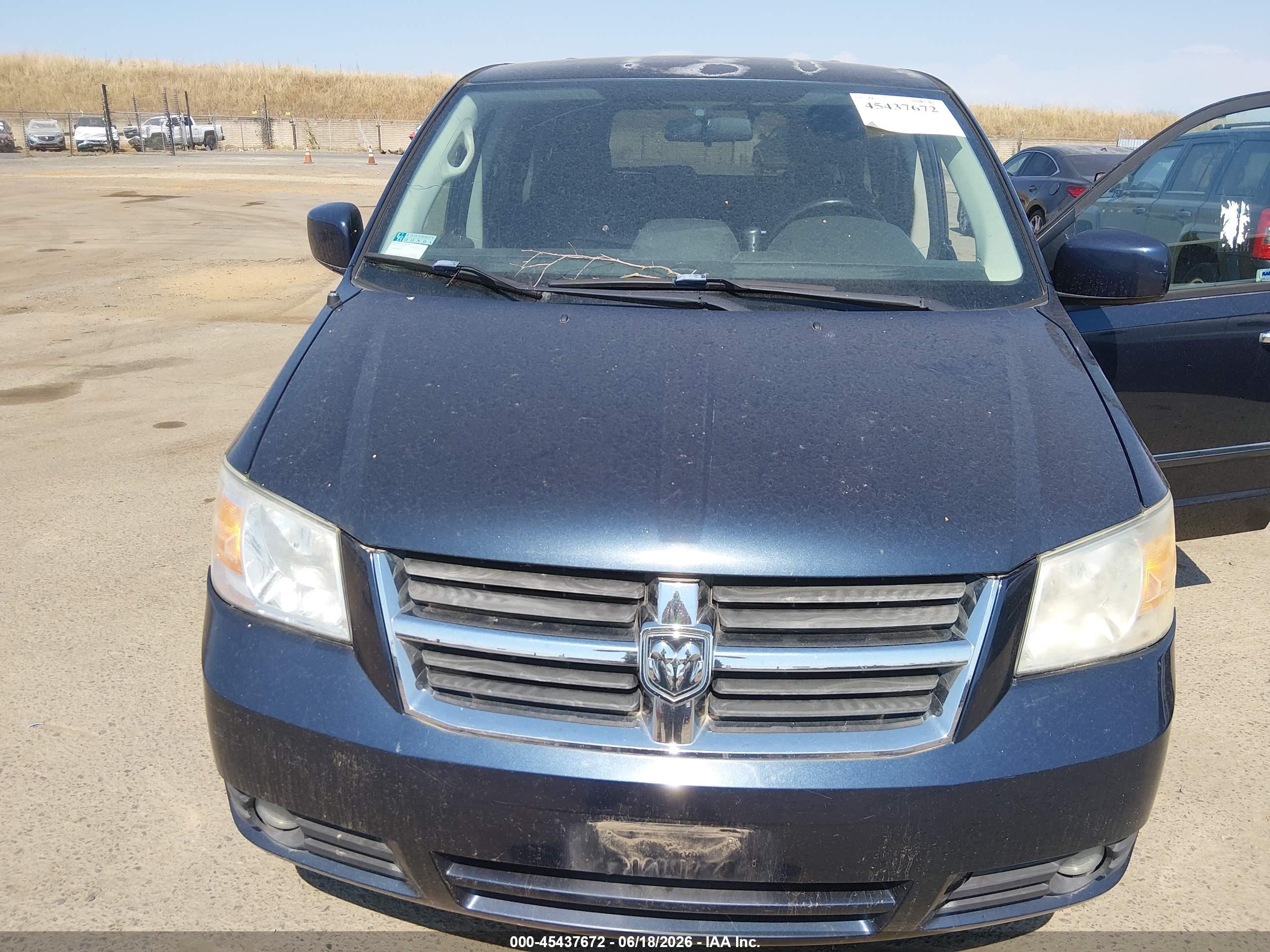 2008 Dodge Grand Caravan Sxt Blue vin: 1D8HN54P48B116487