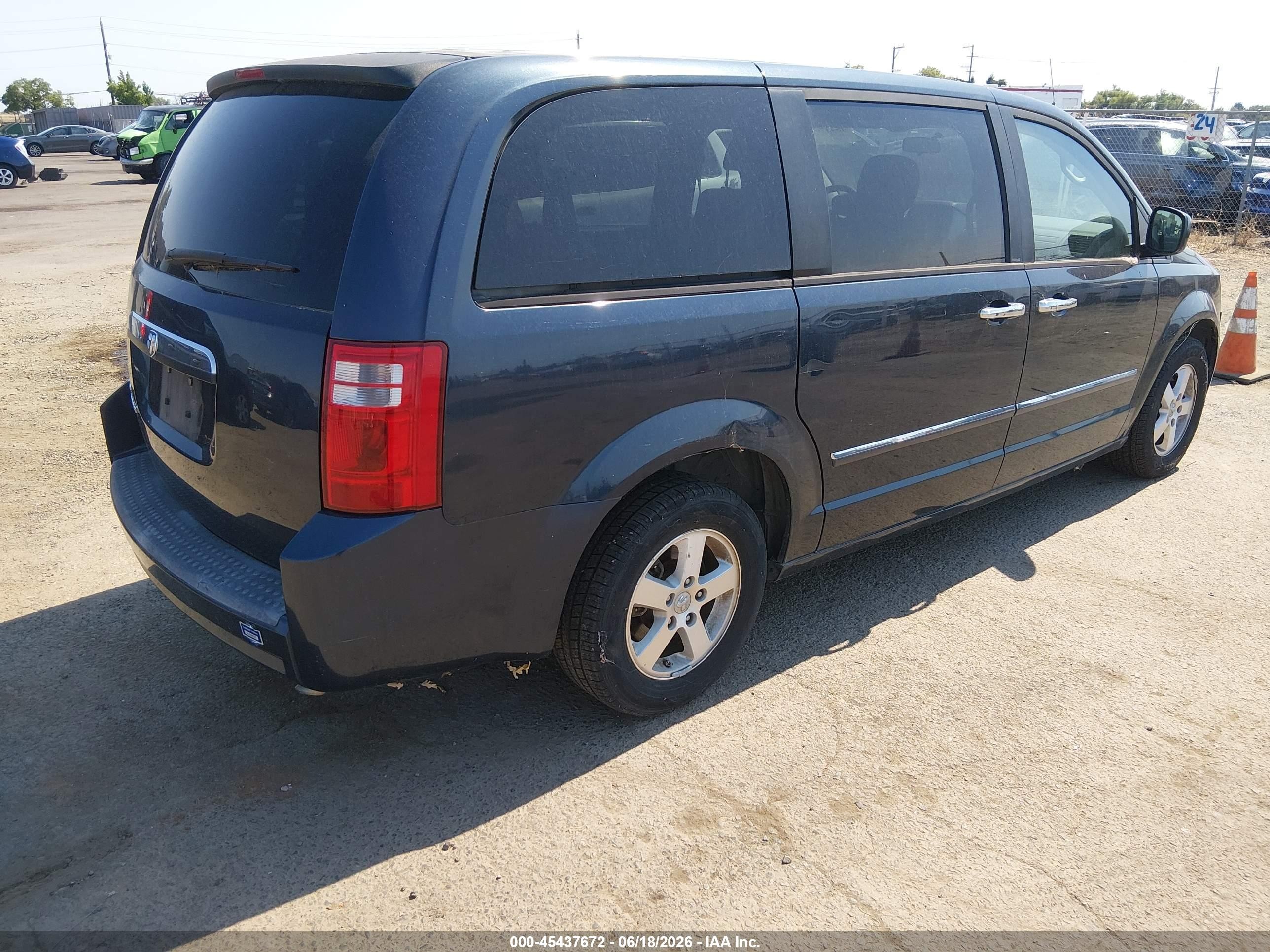 2008 Dodge Grand Caravan Sxt Blue vin: 1D8HN54P48B116487