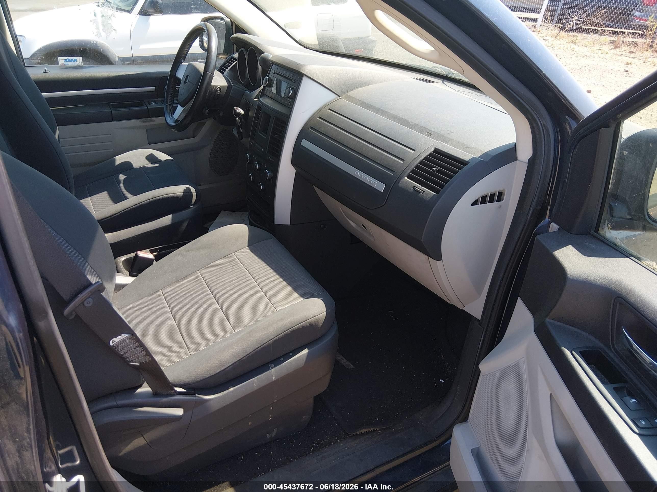 2008 Dodge Grand Caravan Sxt Blue vin: 1D8HN54P48B116487
