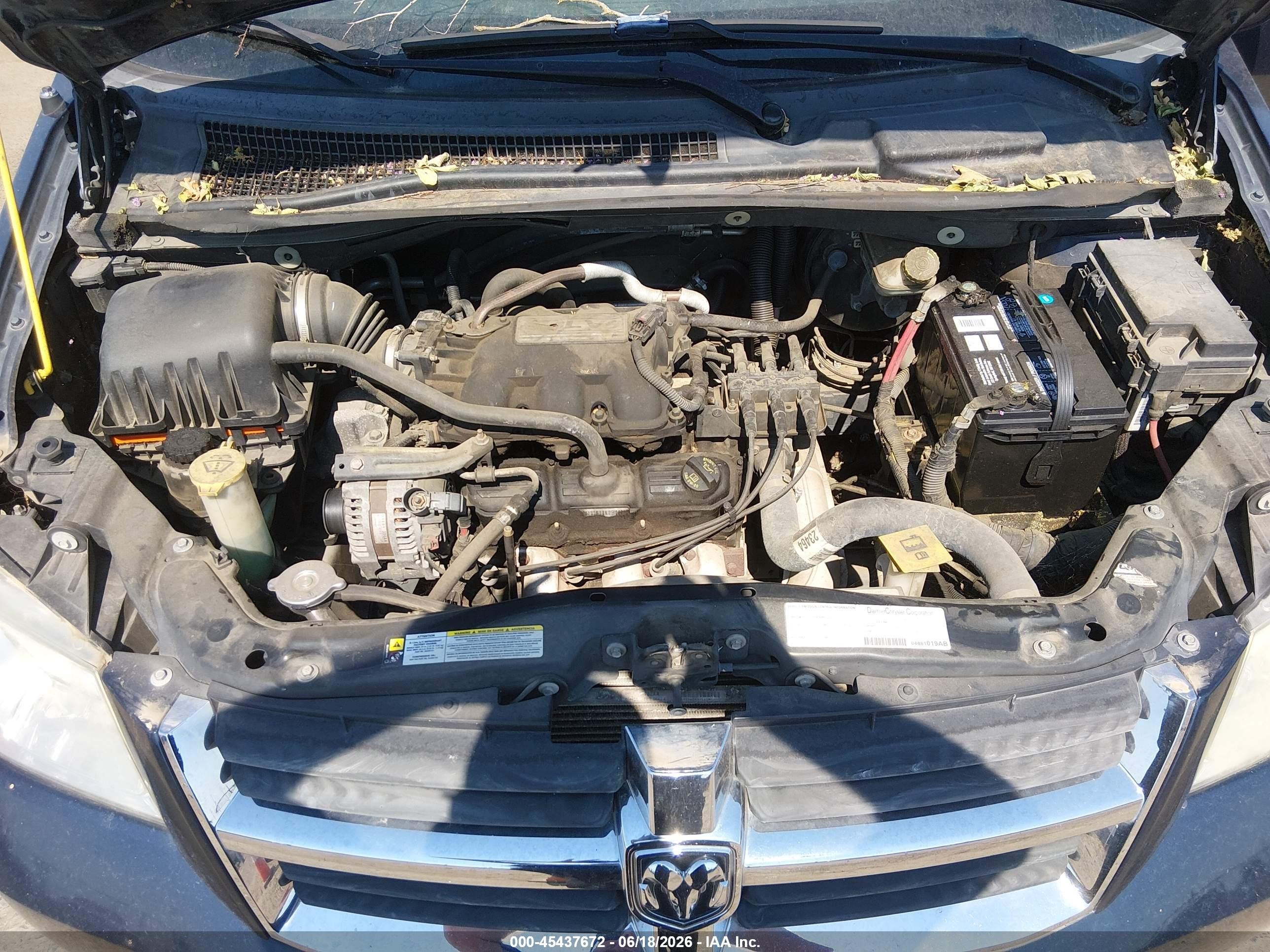 2008 Dodge Grand Caravan Sxt Blue vin: 1D8HN54P48B116487