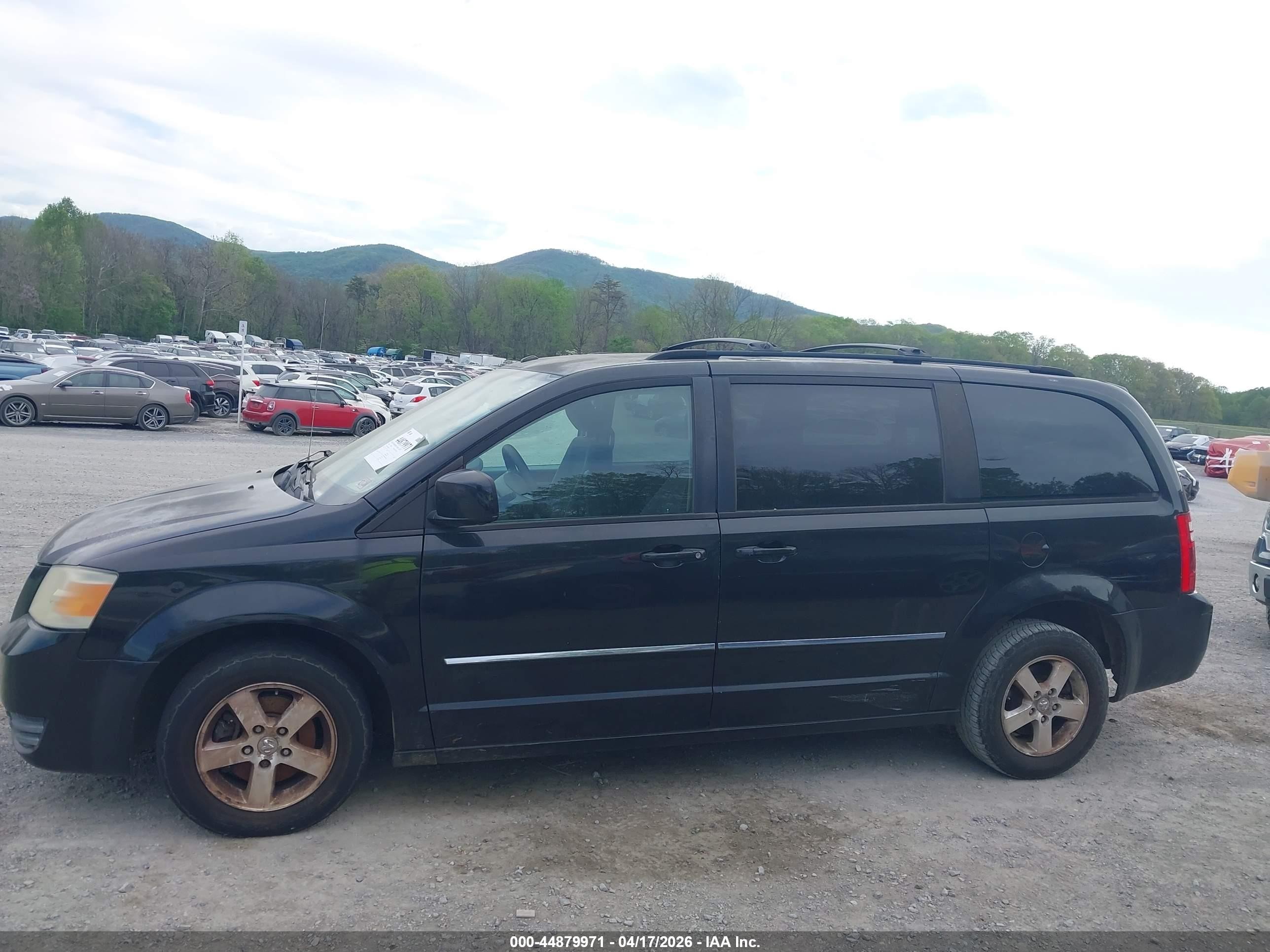 2008 Dodge Grand Caravan Sxt Black vin: 1D8HN54P48B117073