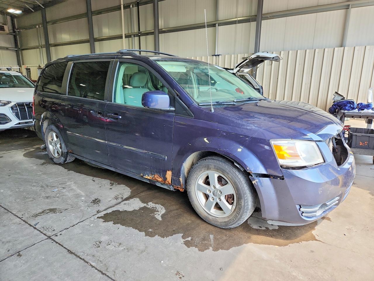 2008 Dodge Grand Caravan Sxt Blue vin: 1D8HN54P48B146668