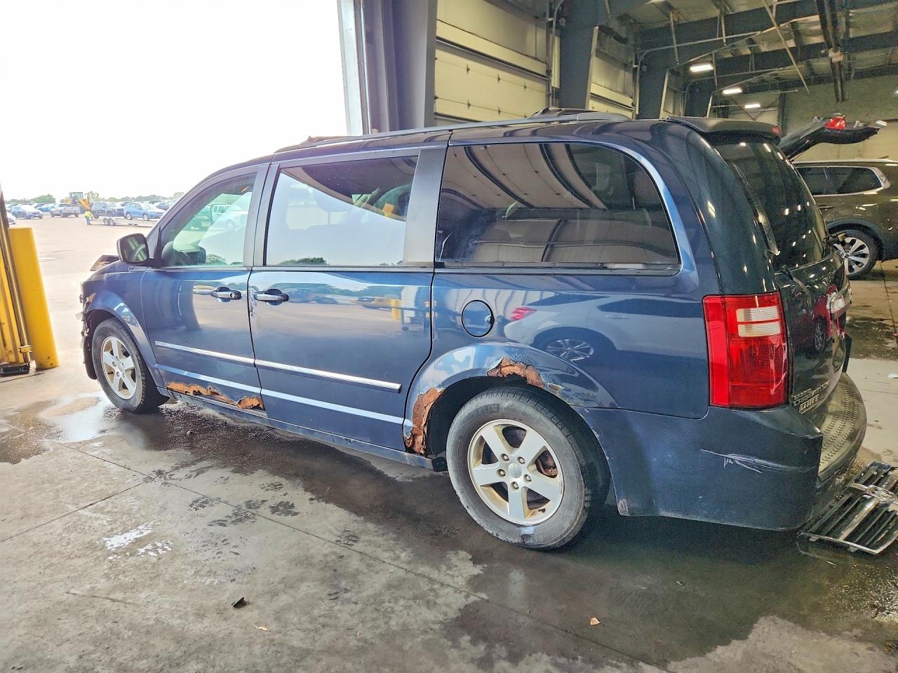 2008 Dodge Grand Caravan Sxt Blue vin: 1D8HN54P48B146668