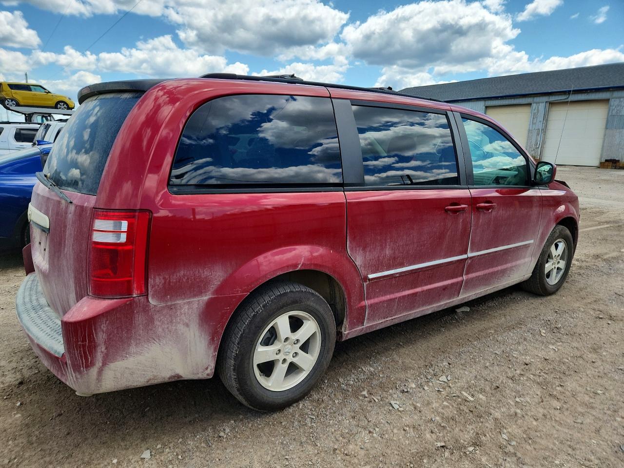 2008 Dodge Grand Caravan Sxt Red vin: 1D8HN54P48B153930