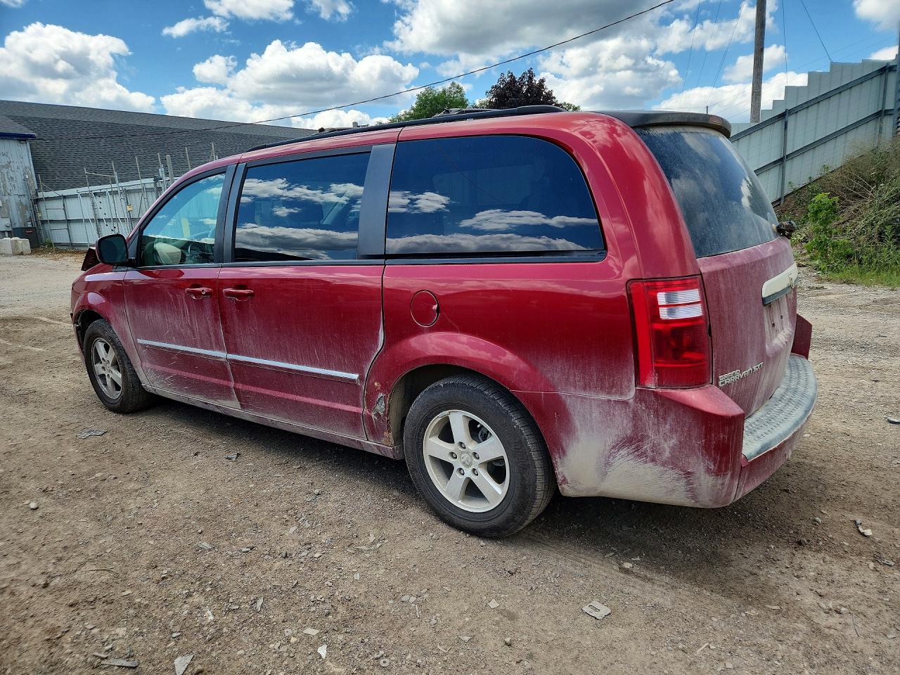 2008 Dodge Grand Caravan Sxt Red vin: 1D8HN54P48B153930