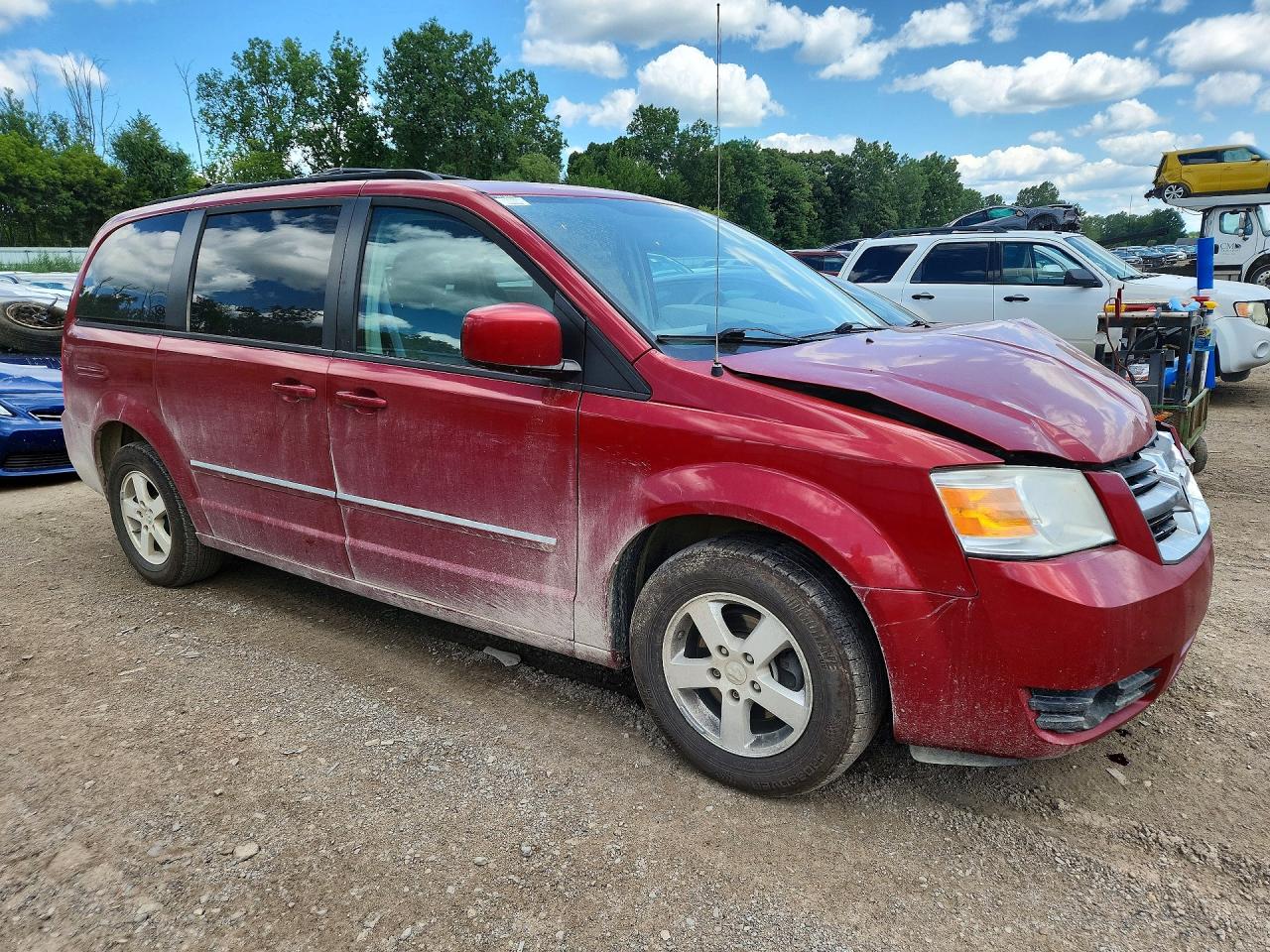 2008 Dodge Grand Caravan Sxt Red vin: 1D8HN54P48B153930