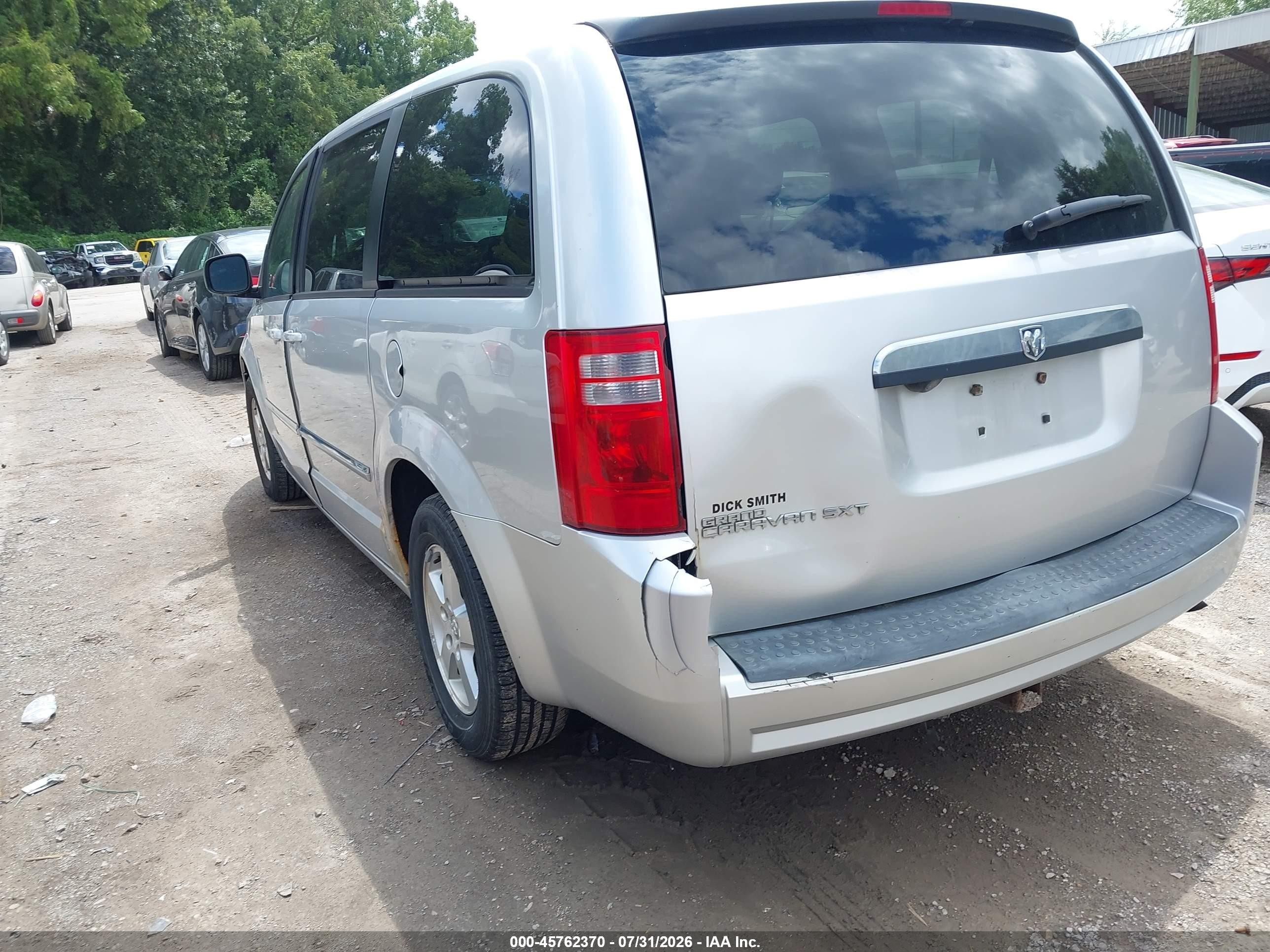 2008 Dodge Grand Caravan Sxt Silver vin: 1D8HN54P48B181632