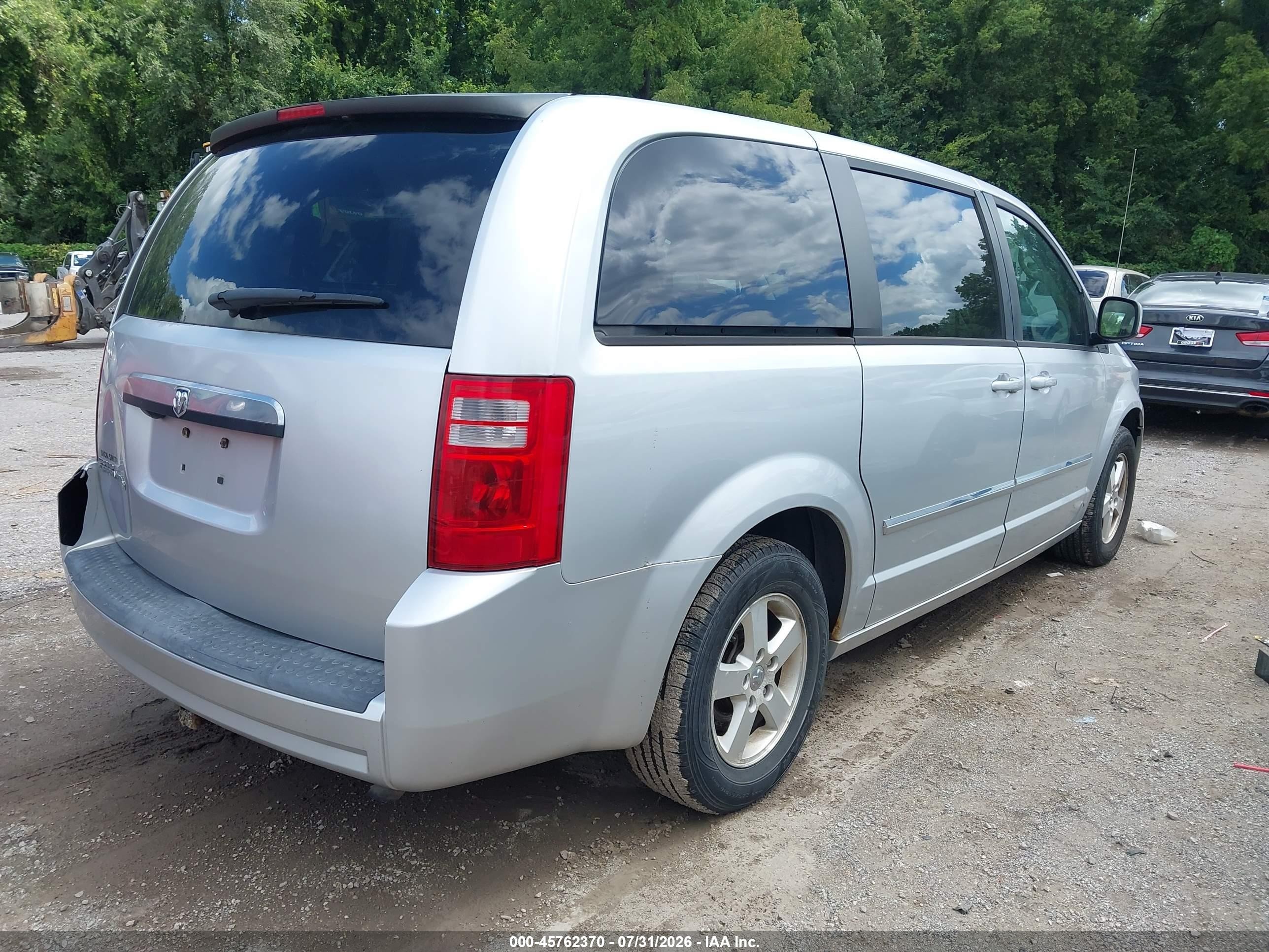 2008 Dodge Grand Caravan Sxt Silver vin: 1D8HN54P48B181632