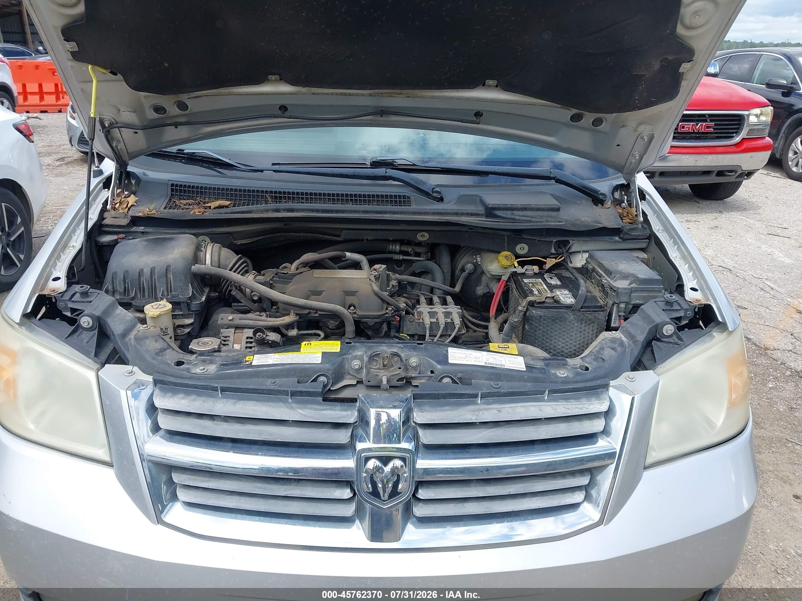 2008 Dodge Grand Caravan Sxt Silver vin: 1D8HN54P48B181632
