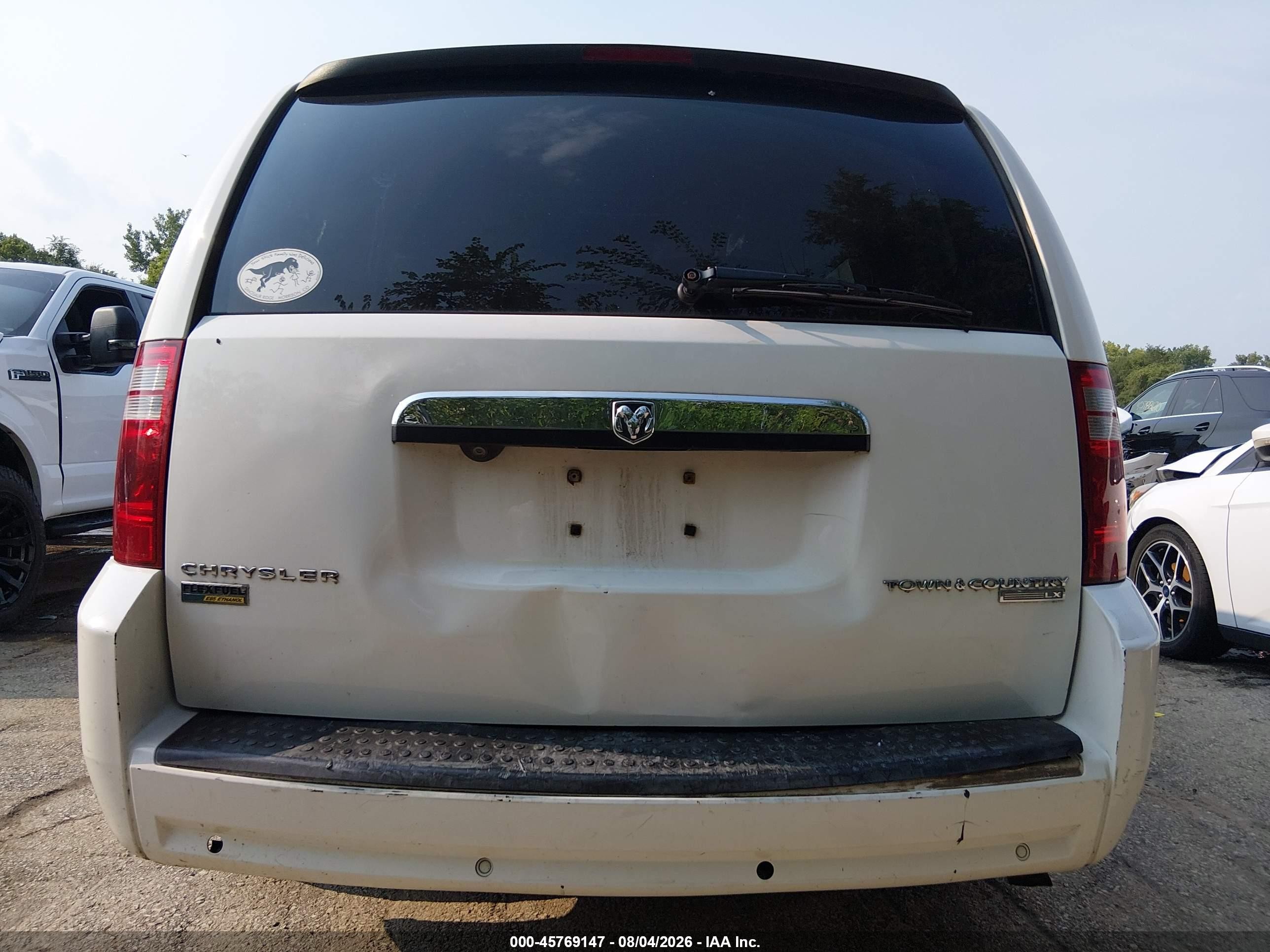 2008 Dodge Grand Caravan Sxt White vin: 1D8HN54P58B101481