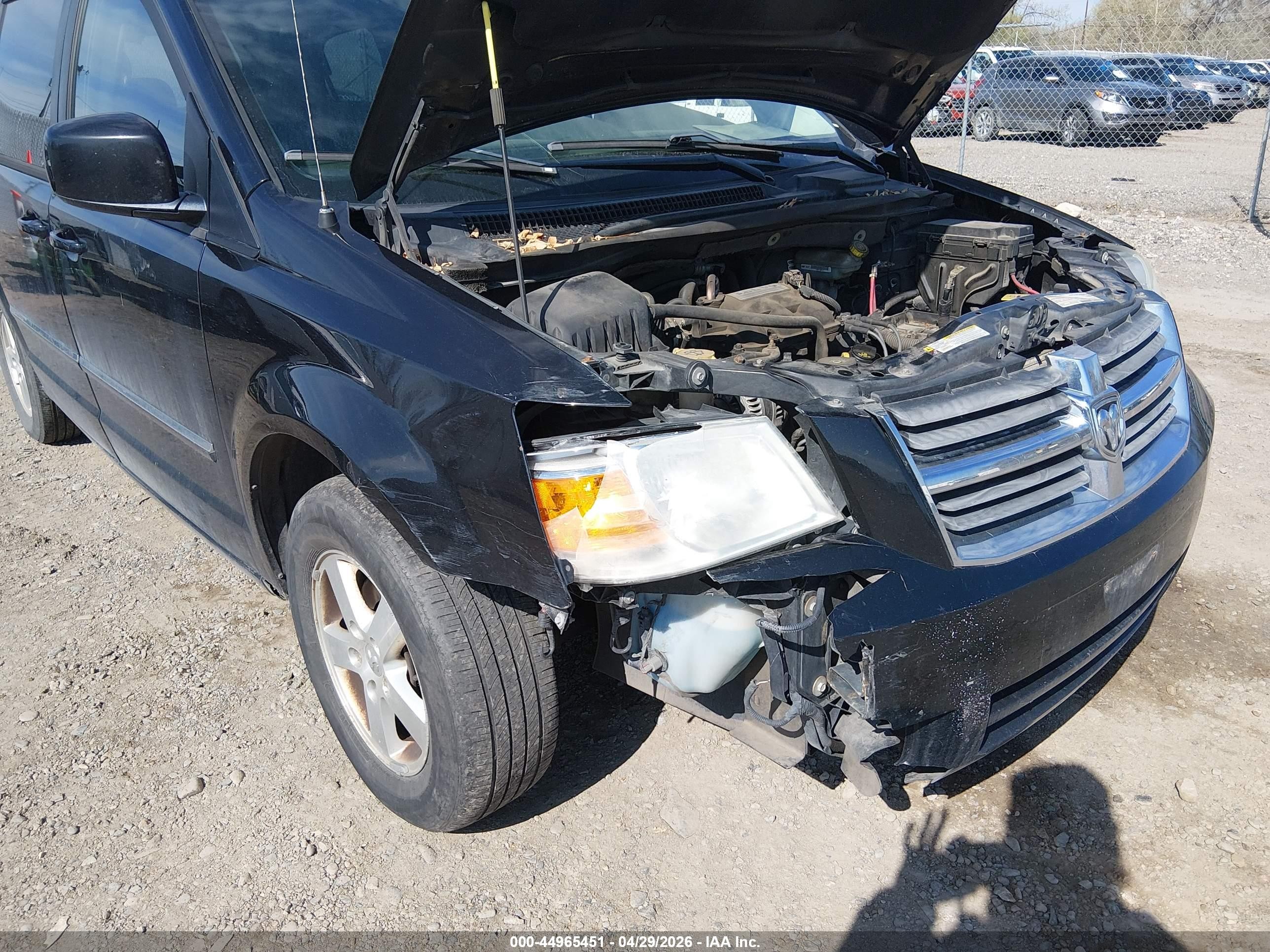 2008 Dodge Grand Caravan Sxt Black vin: 1D8HN54P58B178531