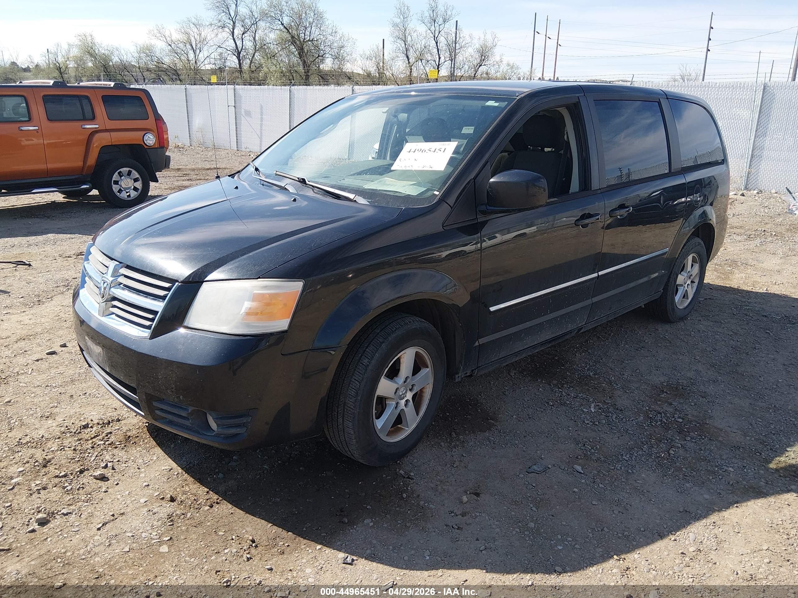 2008 Dodge Grand Caravan Sxt Black vin: 1D8HN54P58B178531