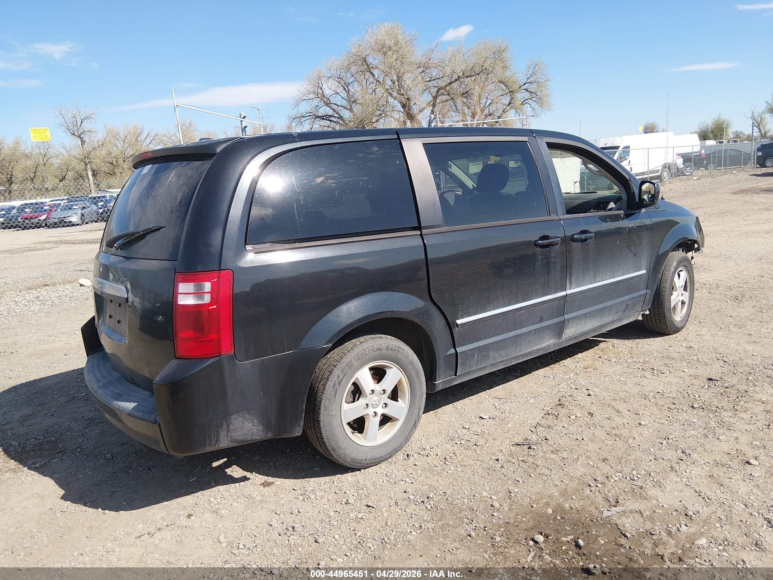 2008 Dodge Grand Caravan Sxt Black vin: 1D8HN54P58B178531