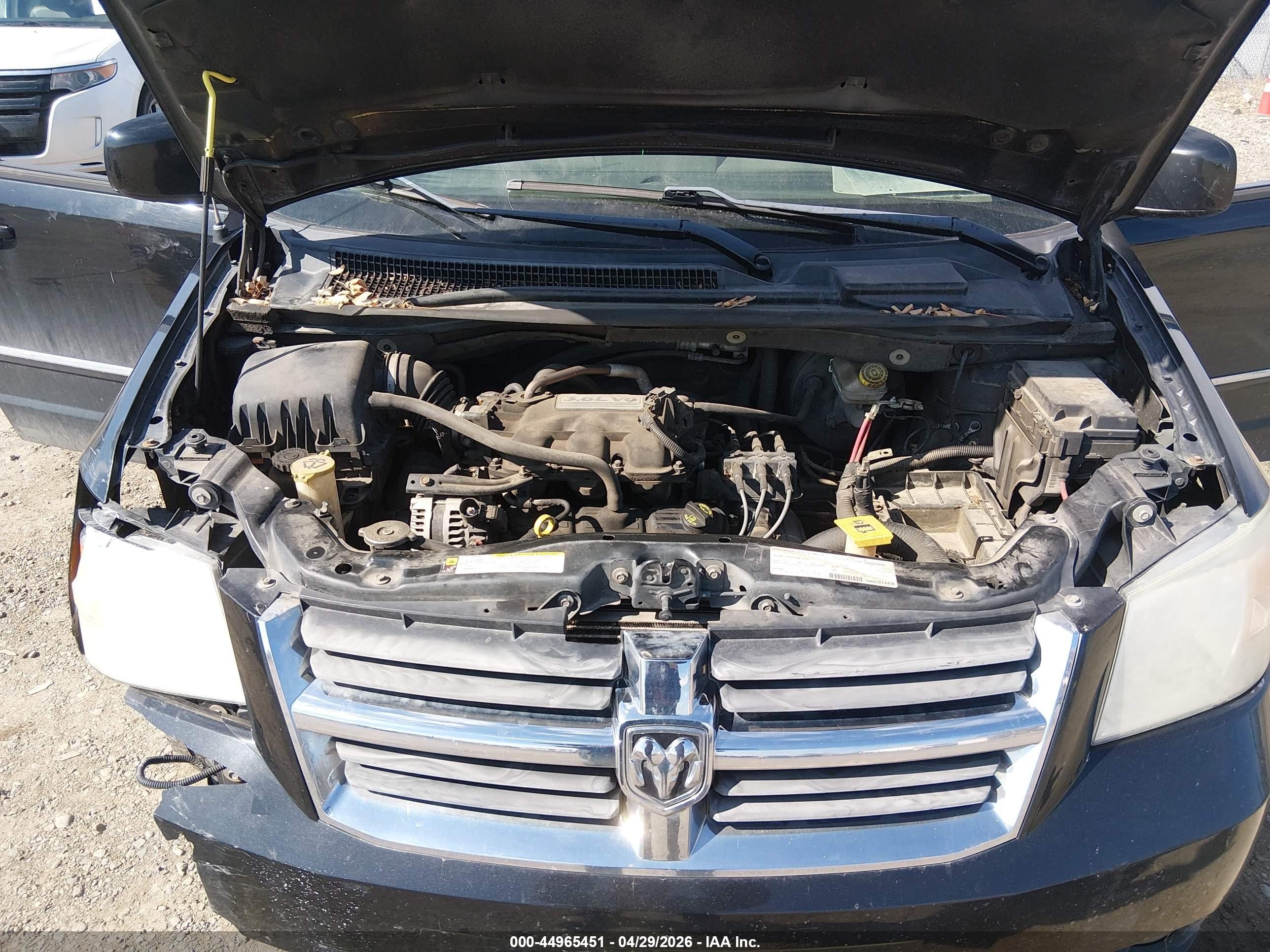 2008 Dodge Grand Caravan Sxt Black vin: 1D8HN54P58B178531