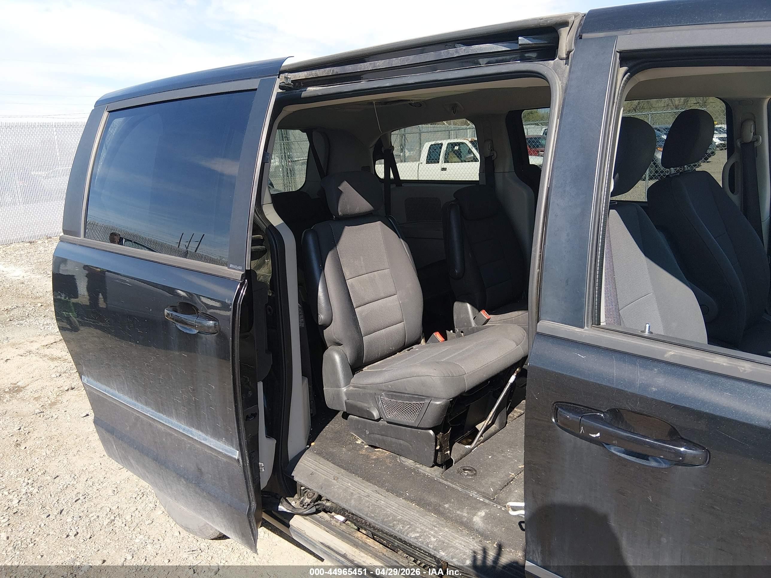 2008 Dodge Grand Caravan Sxt Black vin: 1D8HN54P58B178531