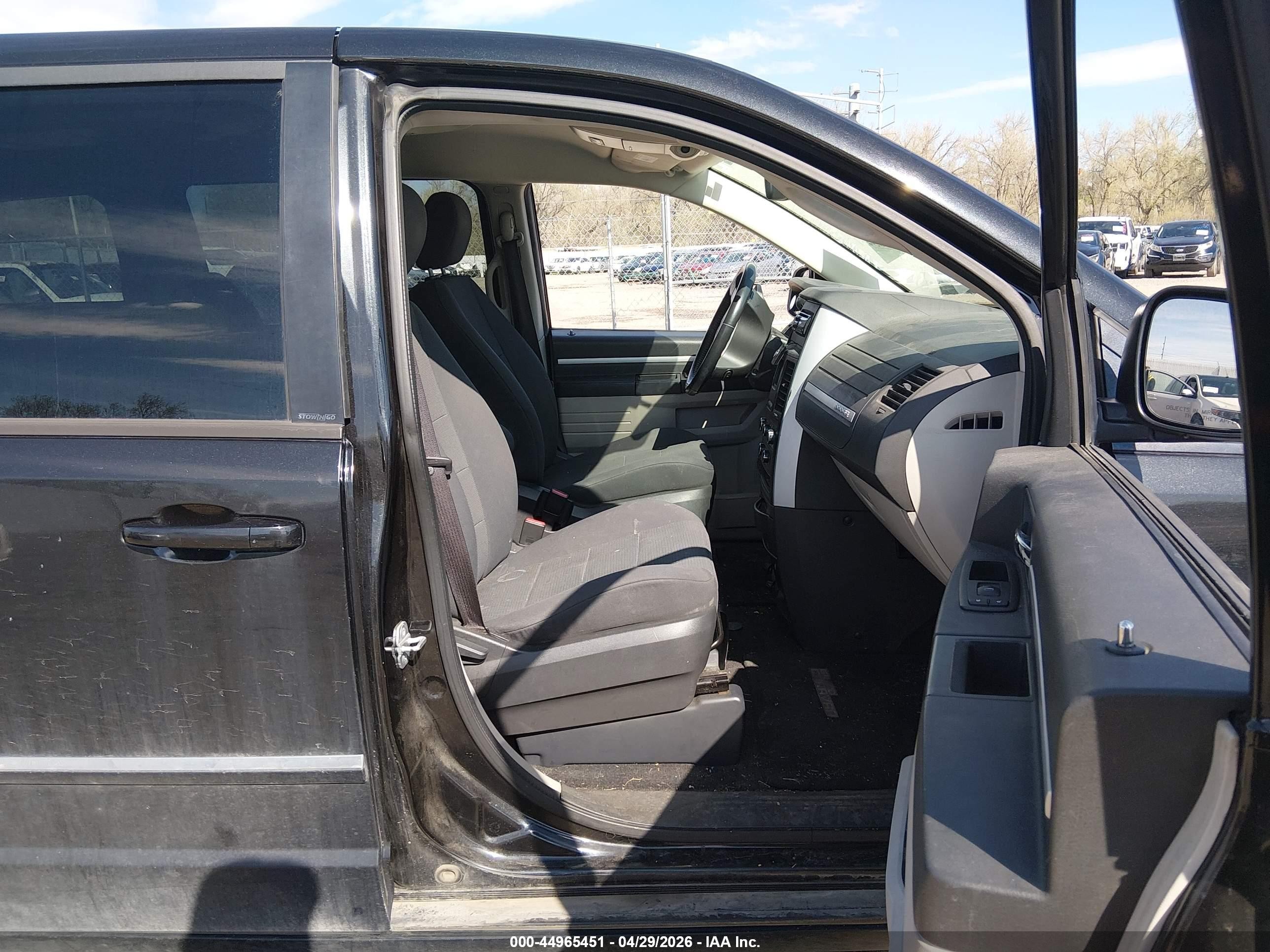 2008 Dodge Grand Caravan Sxt Black vin: 1D8HN54P58B178531