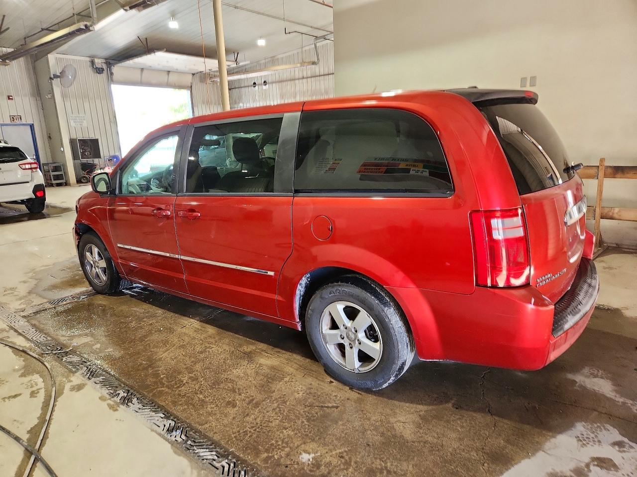 2008 Dodge Grand Caravan Sxt Burgundy vin: 1D8HN54P58B185320