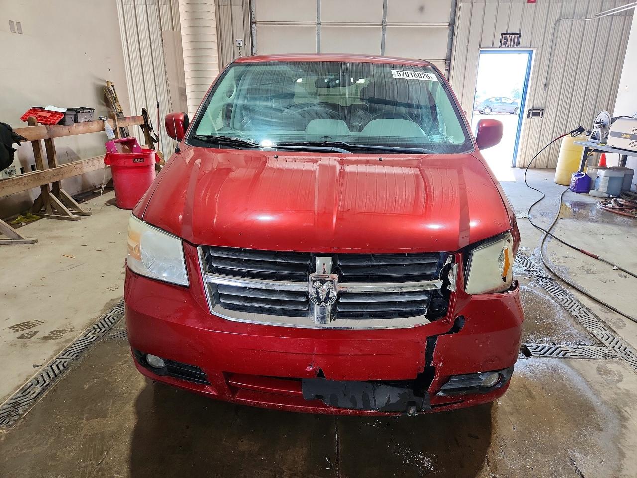 2008 Dodge Grand Caravan Sxt Burgundy vin: 1D8HN54P58B185320